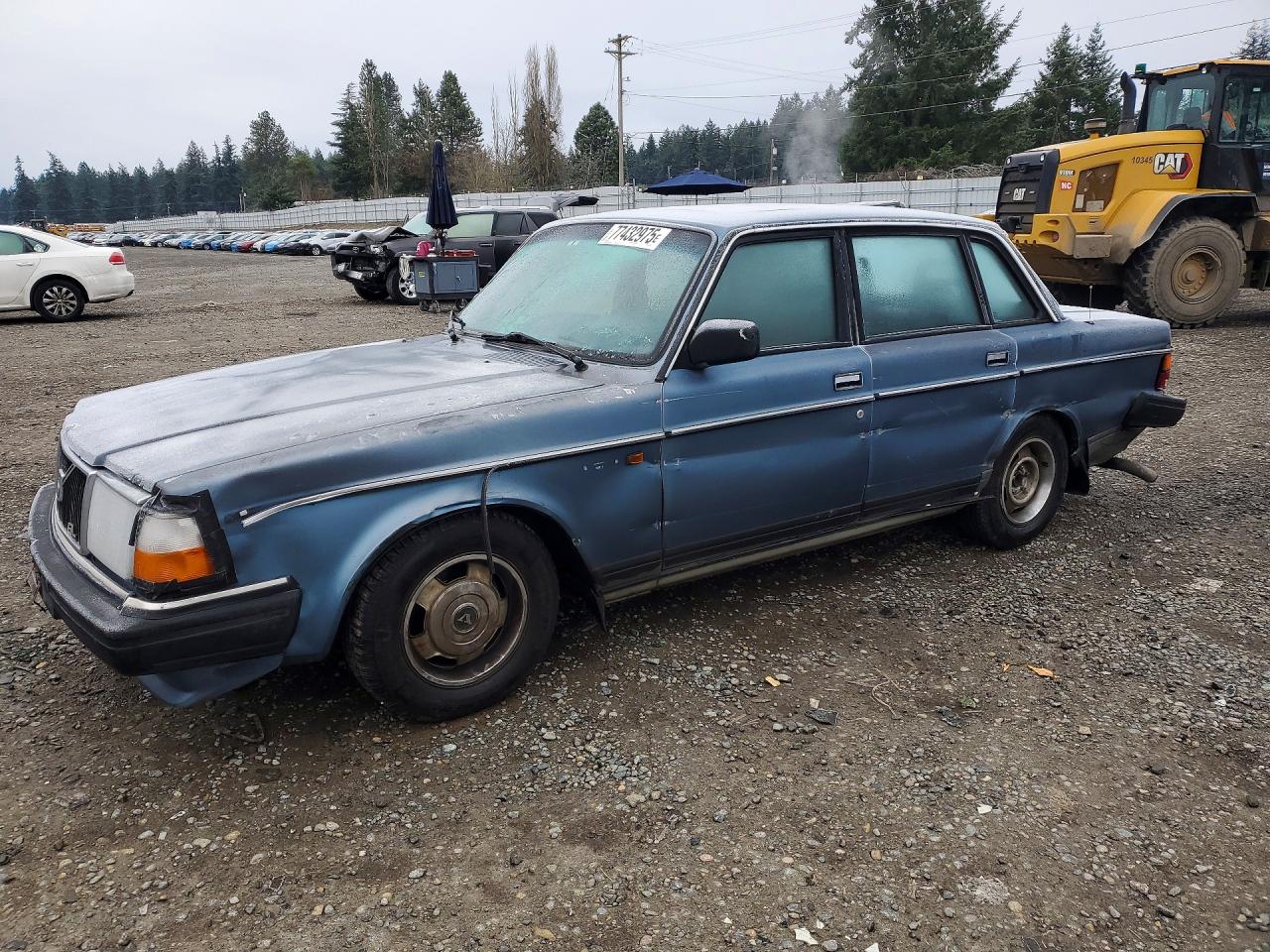 1986 Volvo 244 Dl Blue vin: YV1AX8849G1147552