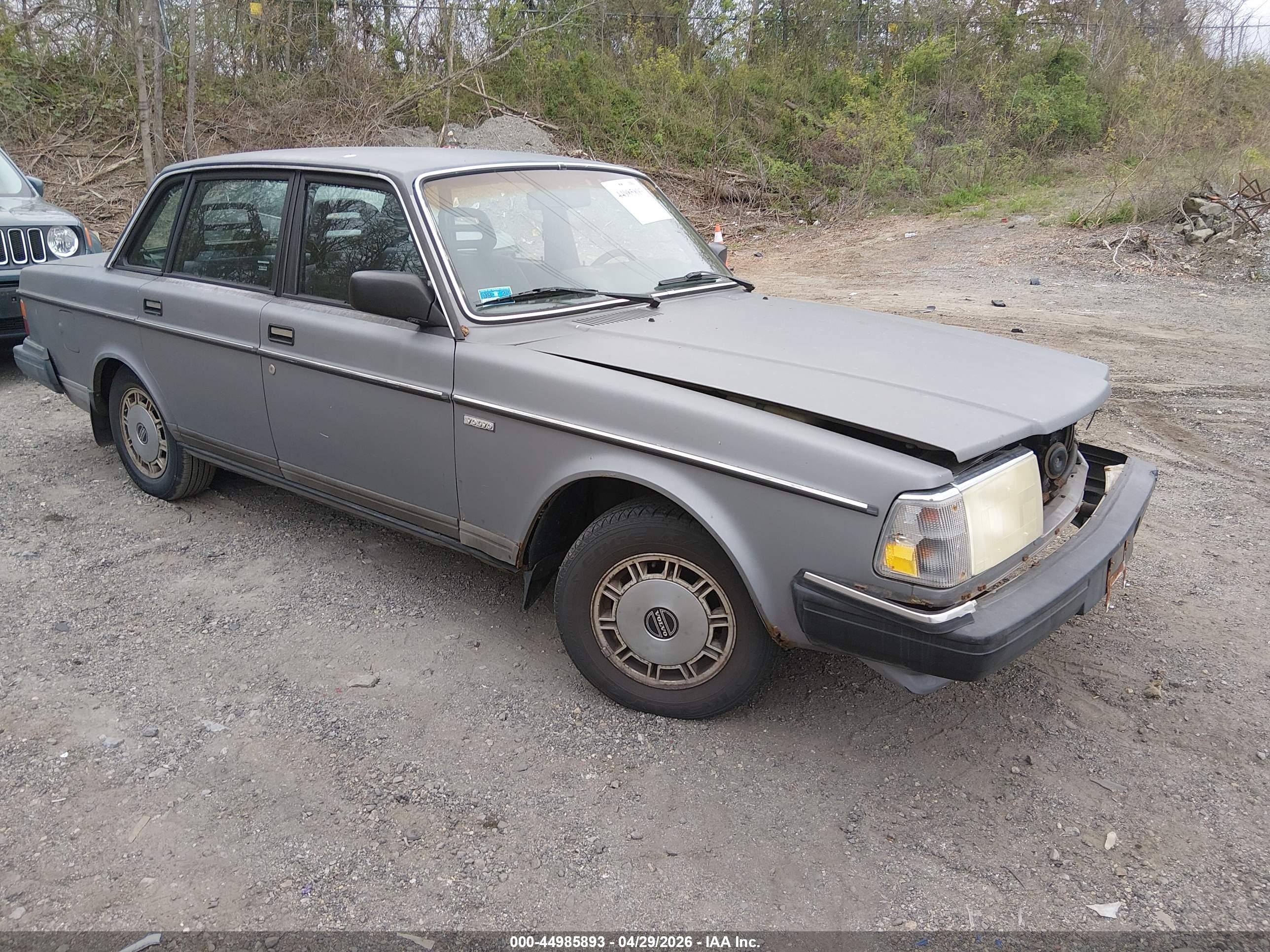 1989 Volvo 244 Dl/gl Gray vin: YV1AX884XK1342178