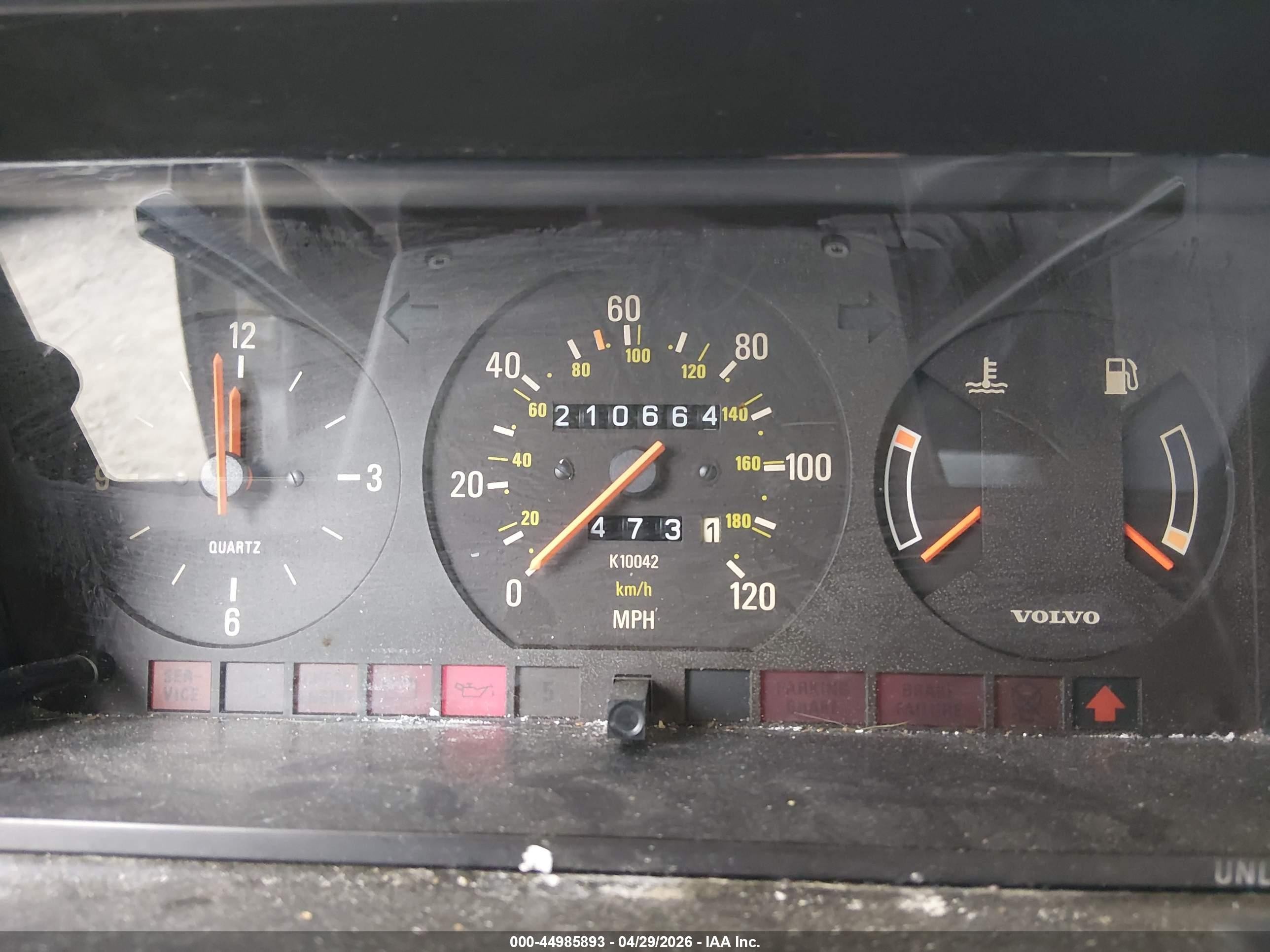 1989 Volvo 244 Dl/gl Серый vin: YV1AX884XK1342178