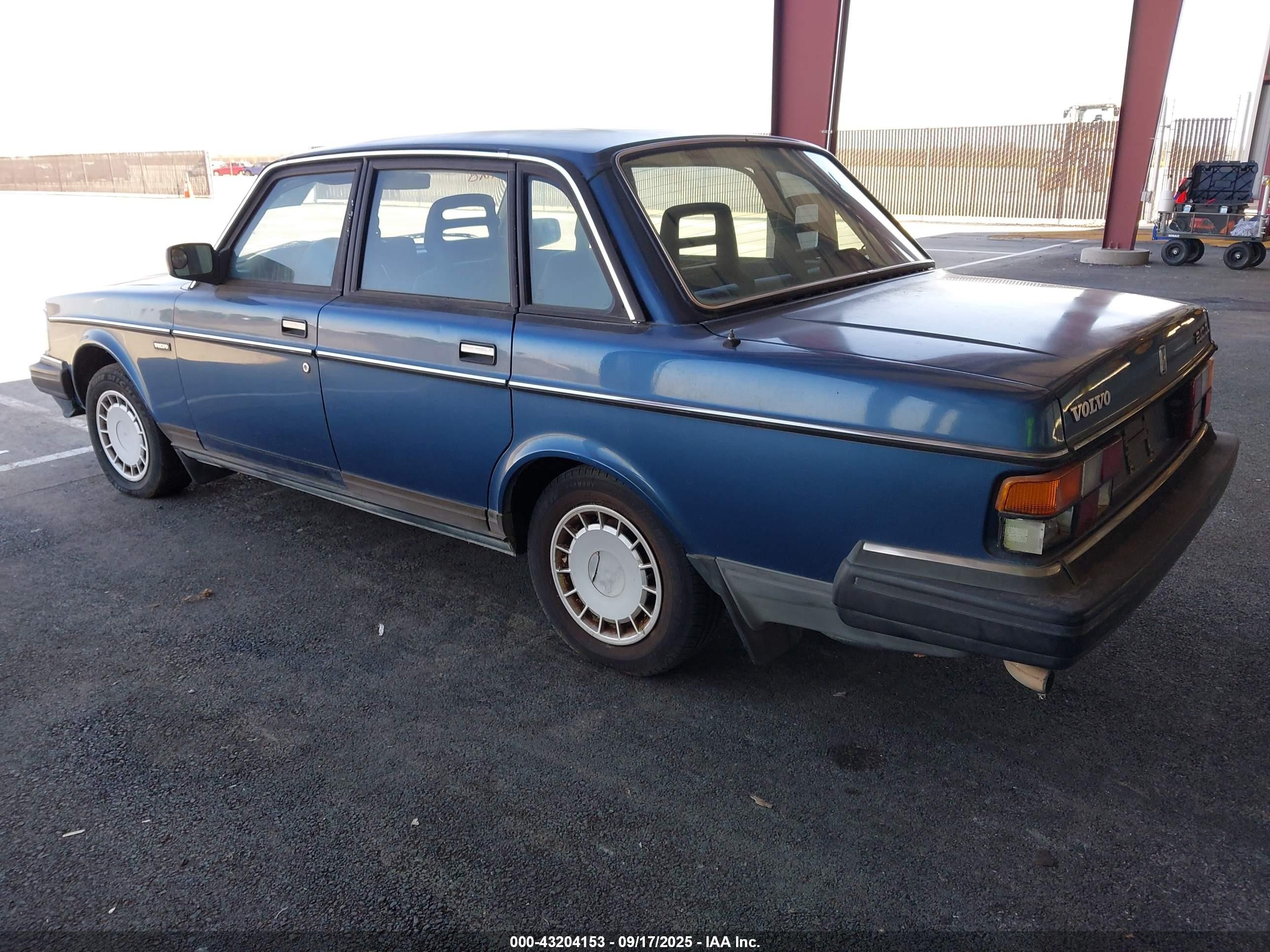 1989 Volvo 244 Dl/gl Blue vin: YV1AX884XK1383085