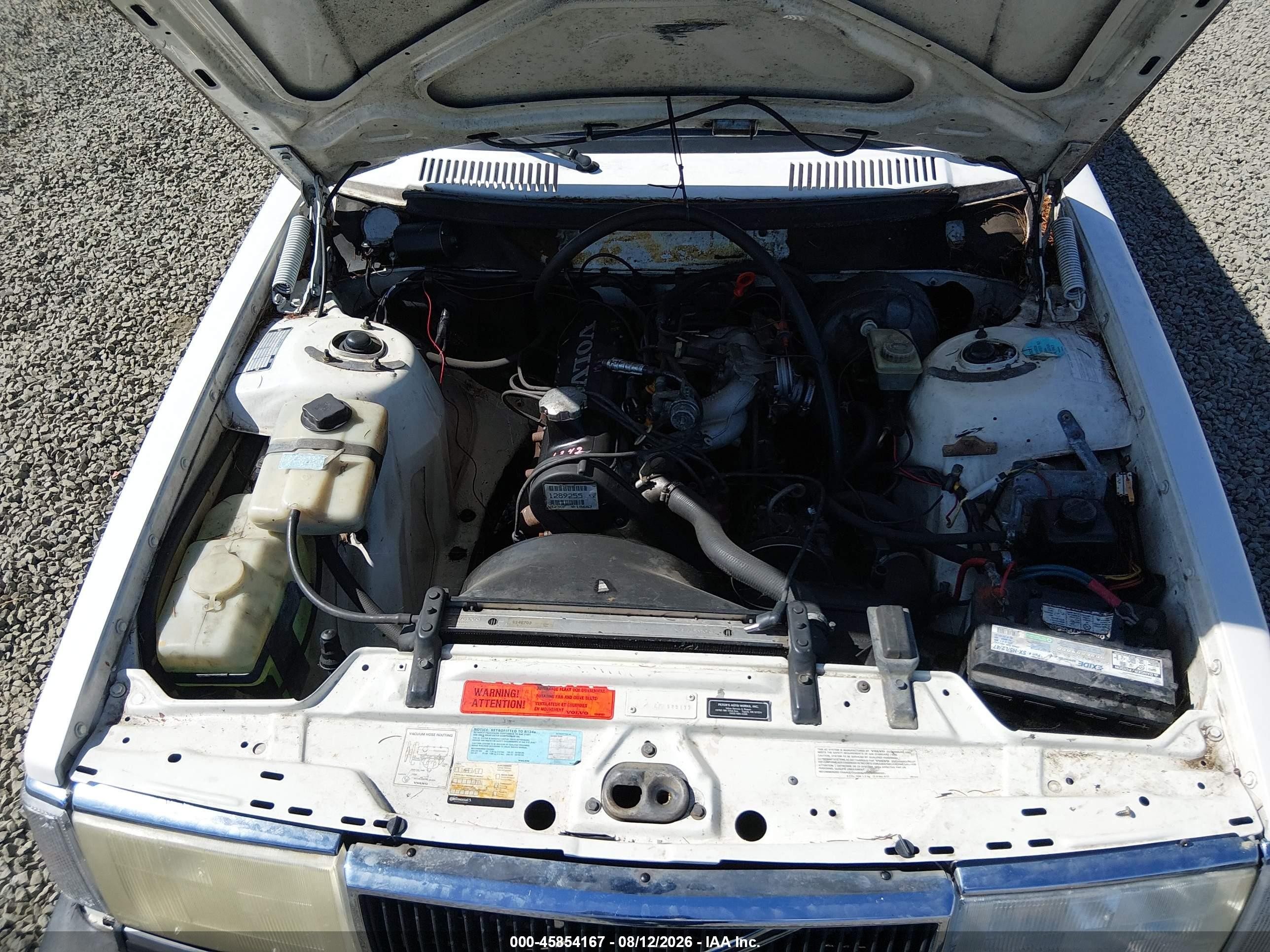 1989 Volvo 245 Dl/gl White vin: YV1AX8853K1830431