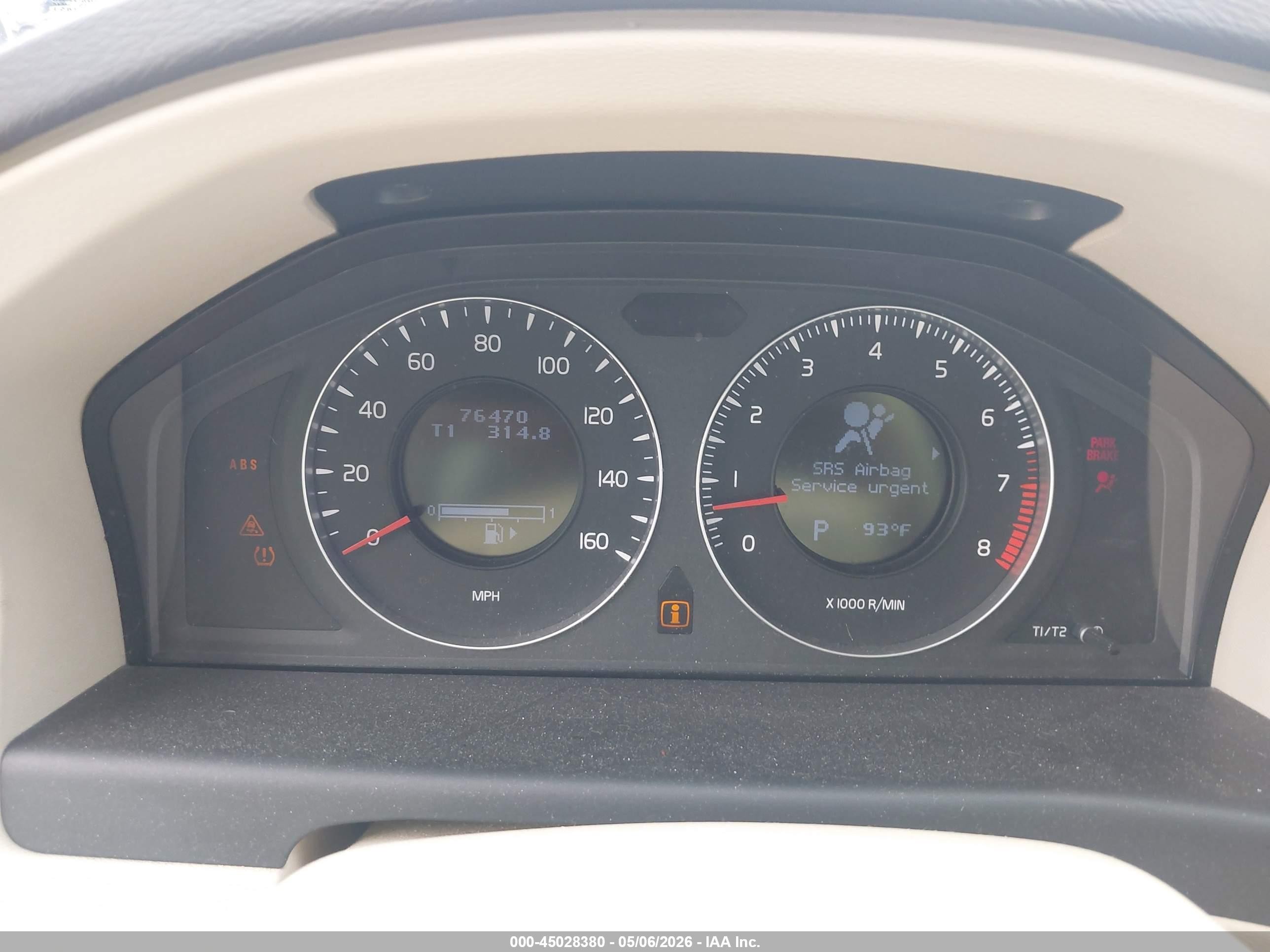 2008 Volvo V70 3.2 Green vin: YV1BW982081045697