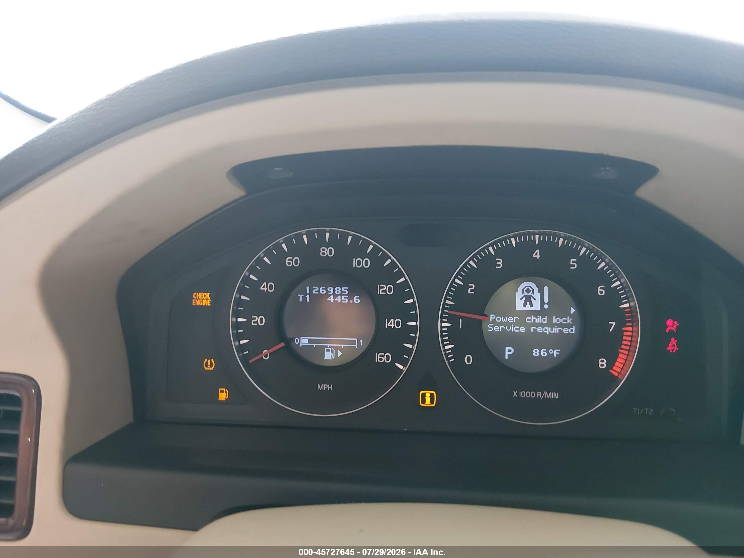 2008 Volvo V70 3.2 Золотой vin: YV1BW982181011199
