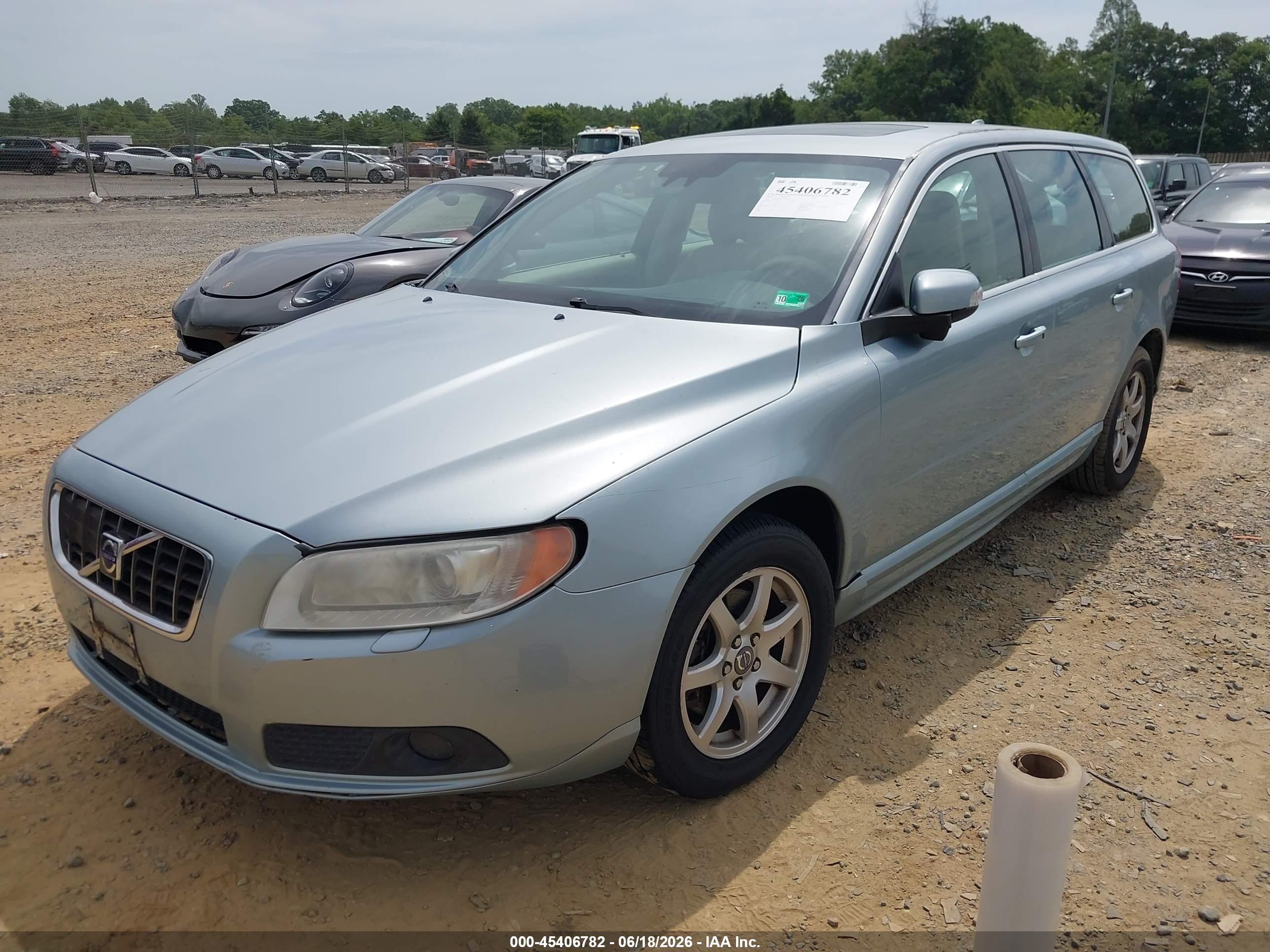 2009 Volvo V70 3.2 Light Blue vin: YV1BW982191104774