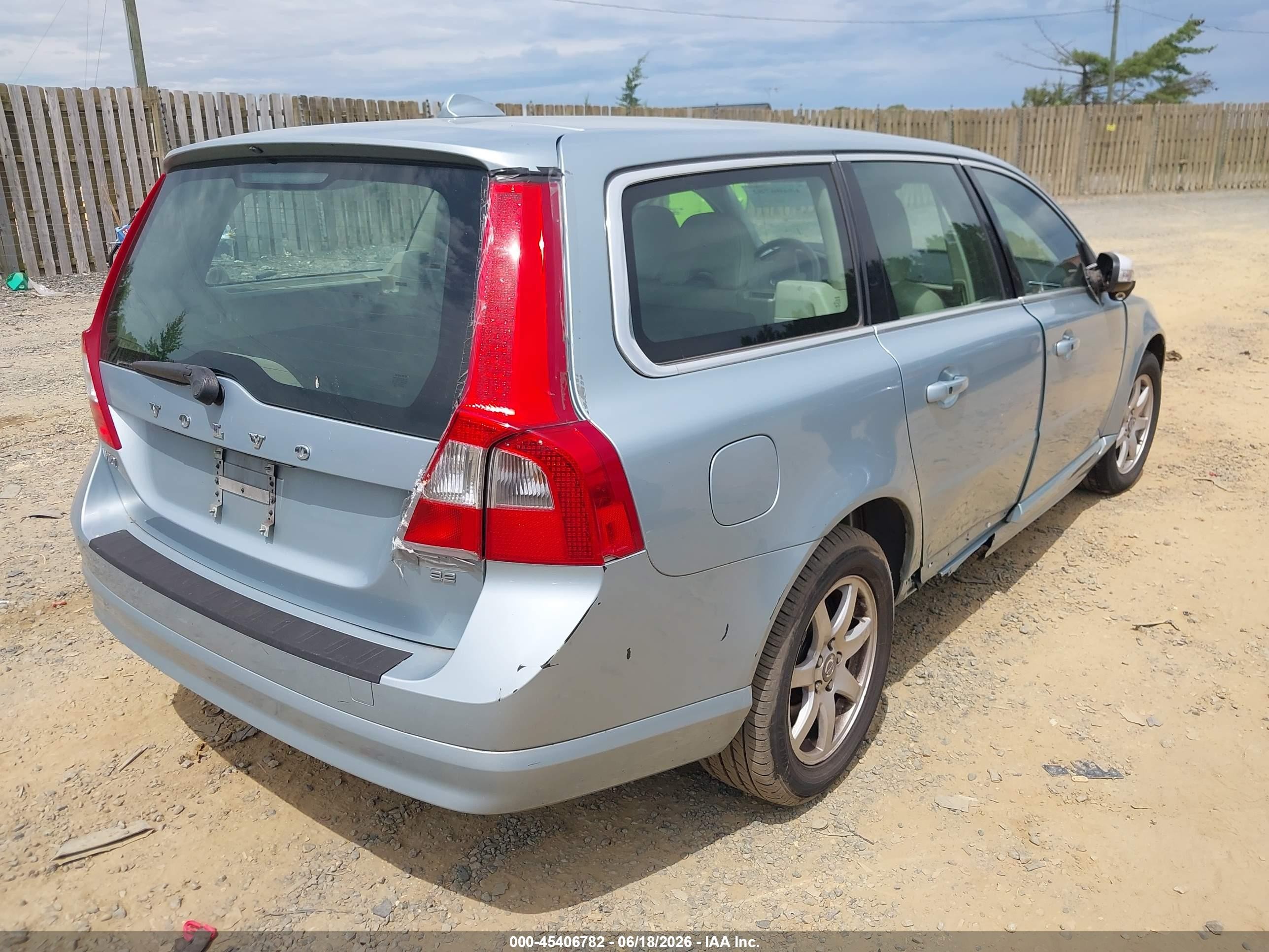 2009 Volvo V70 3.2 Light Blue vin: YV1BW982191104774