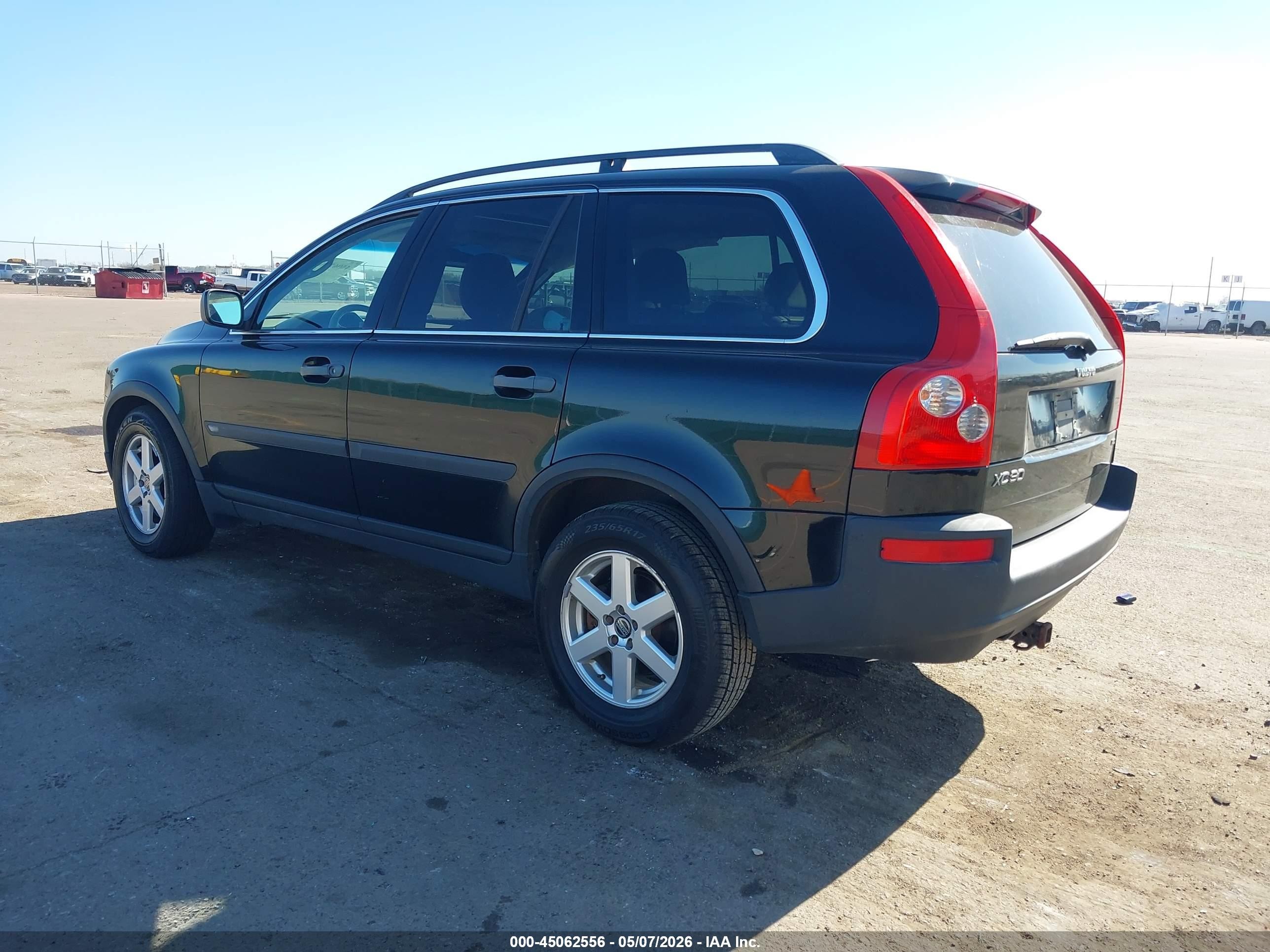 2005 Volvo Xc90 2.5t Awd Black vin: YV1CM592251152604
