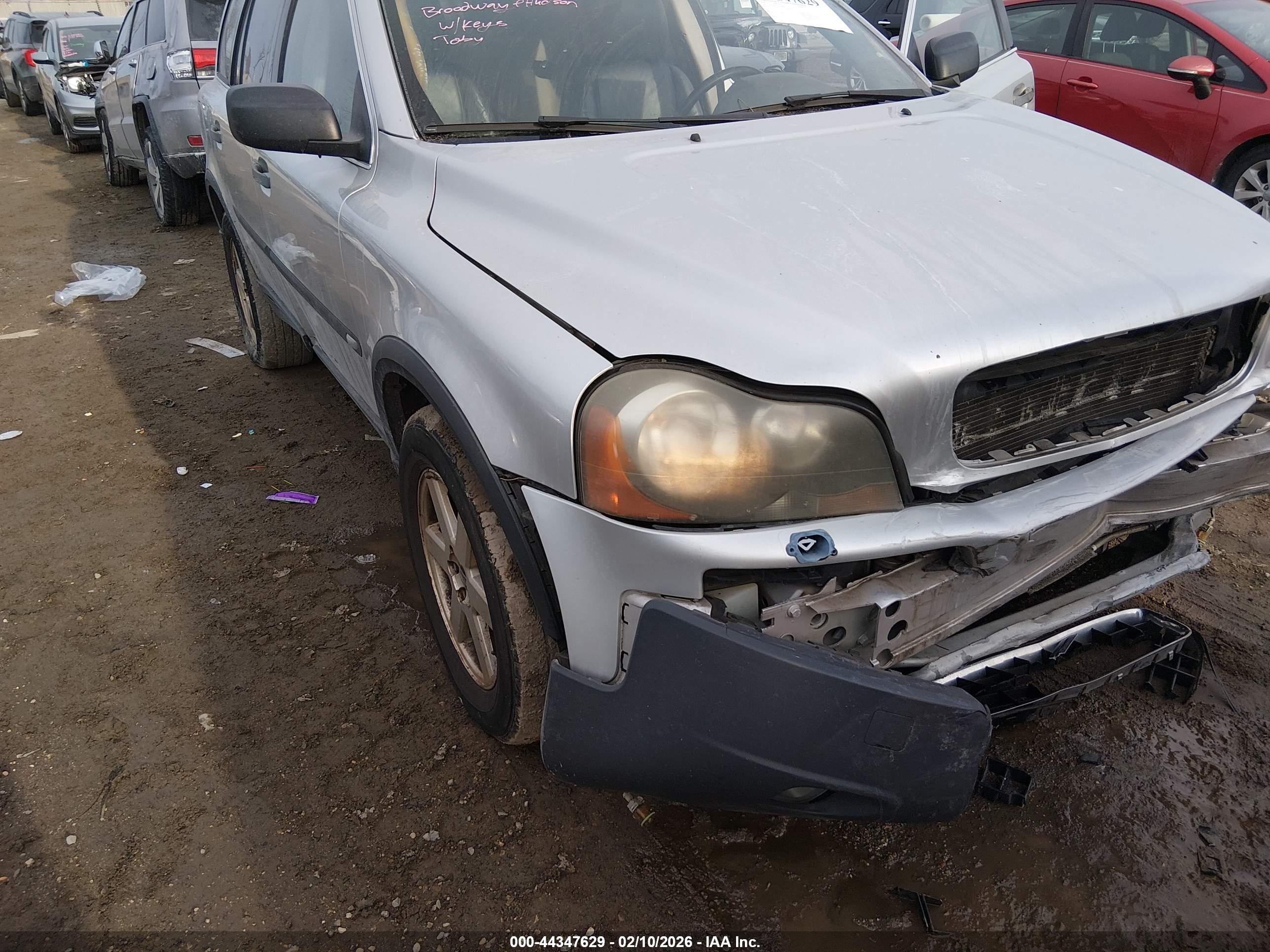 2005 Volvo Xc90 2.5t Awd Серебряный vin: YV1CM592751182908