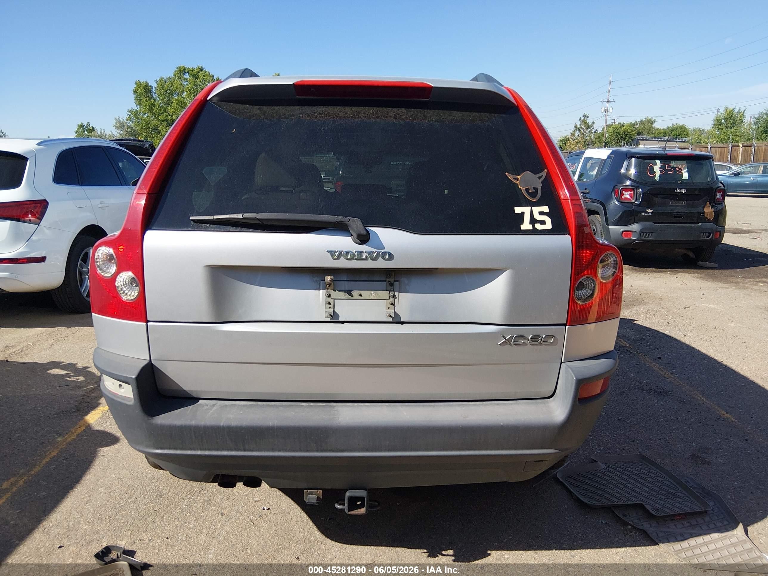 2004 Volvo Xc90 2.5t Awd Silver vin: YV1CM59H041064718