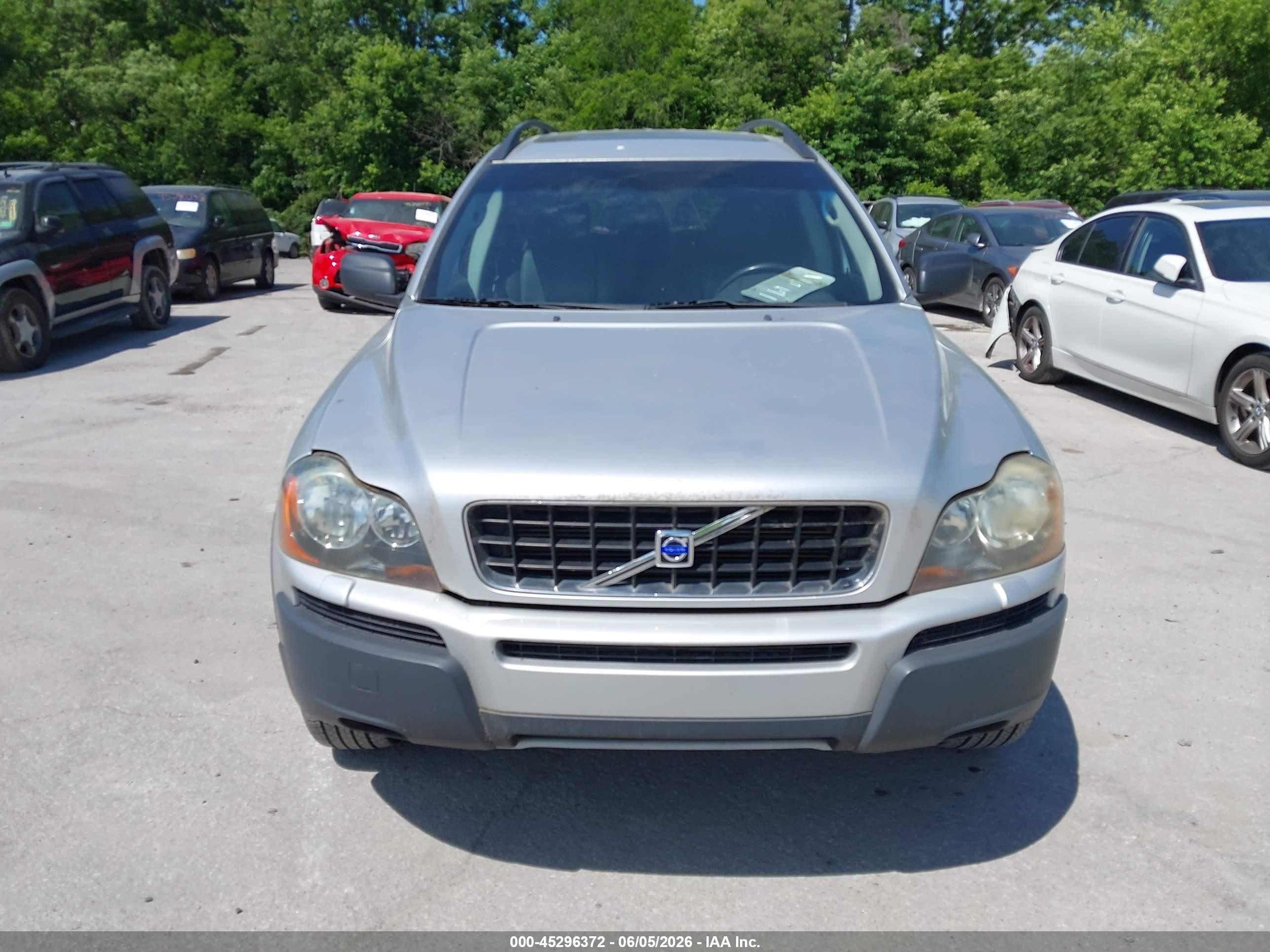 2004 Volvo Xc90 2.5t Awd Silver vin: YV1CM59H141073167