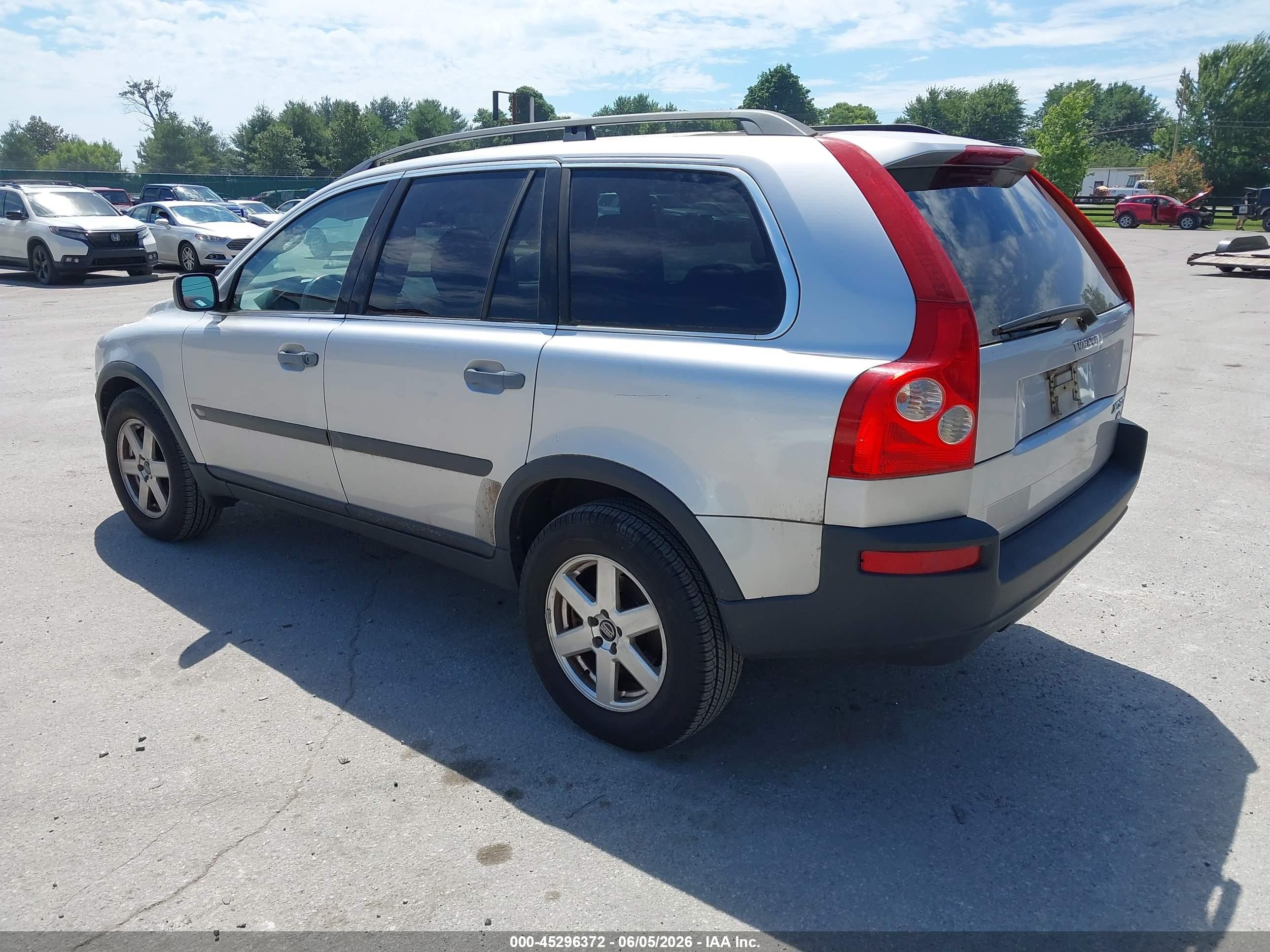 2004 Volvo Xc90 2.5t Awd Silver vin: YV1CM59H141073167