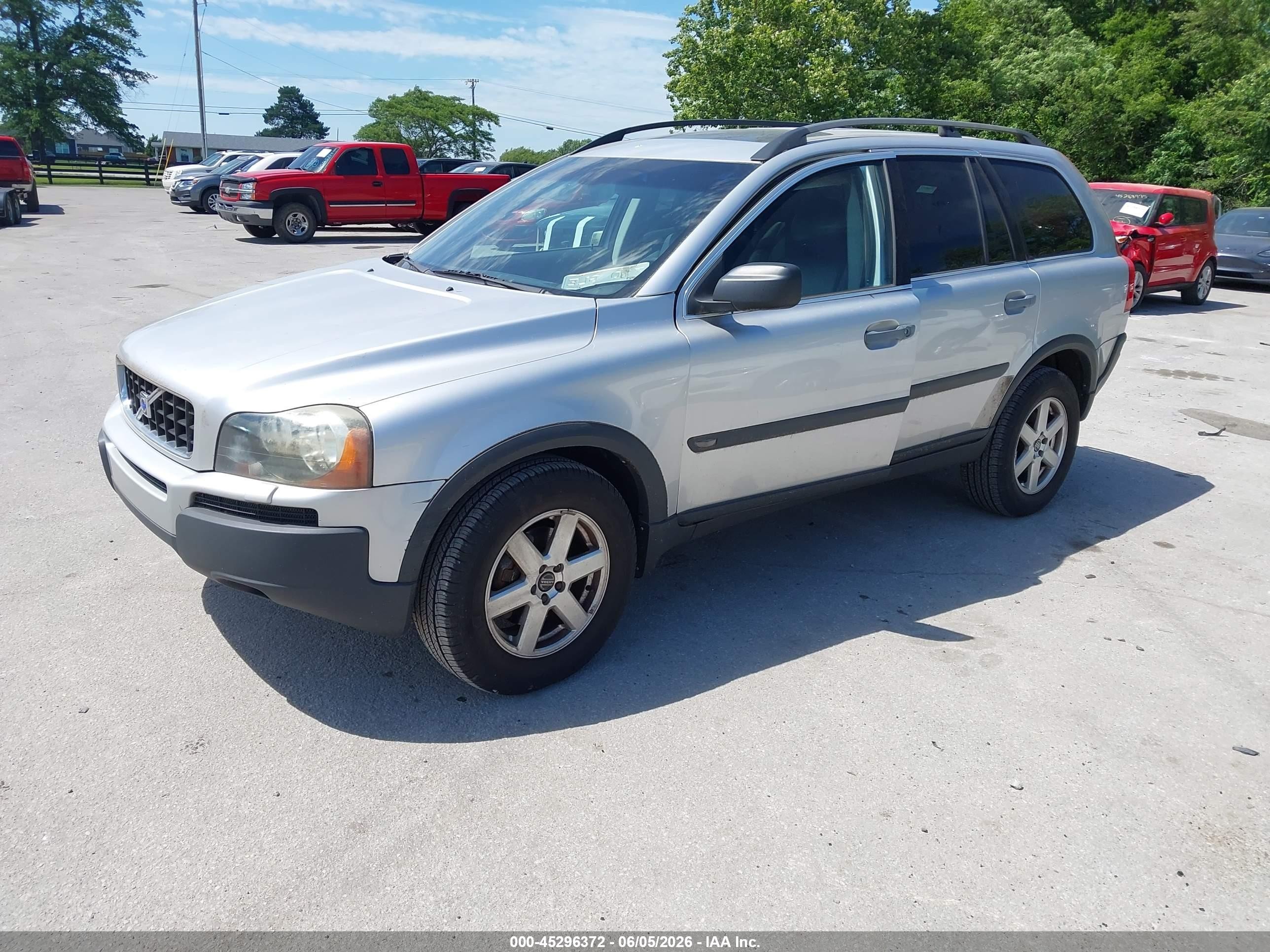 2004 Volvo Xc90 2.5t Awd Silver vin: YV1CM59H141073167