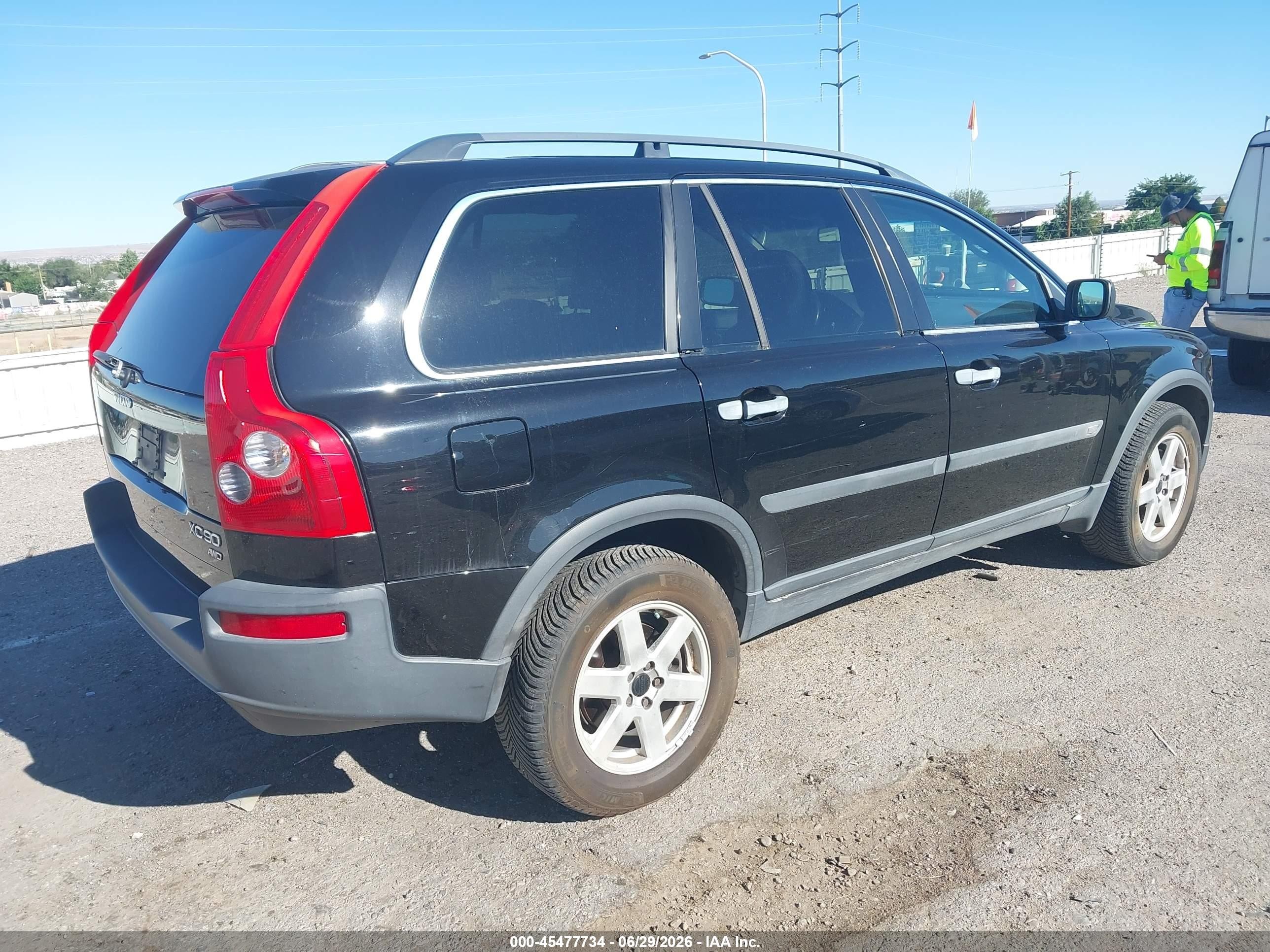 2003 Volvo Xc90 2.5t Black vin: YV1CM59H731001386