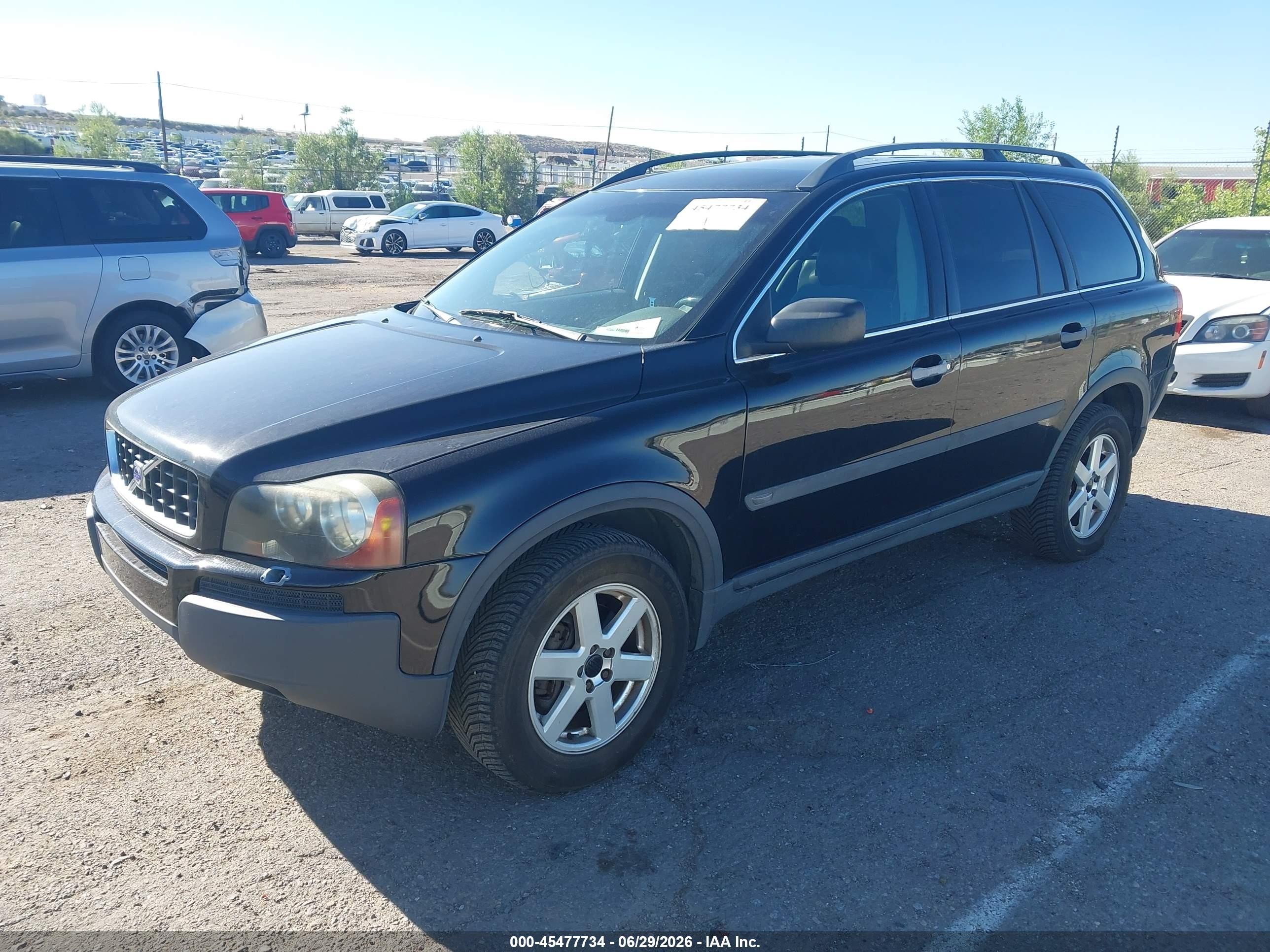 2003 Volvo Xc90 2.5t Black vin: YV1CM59H731001386