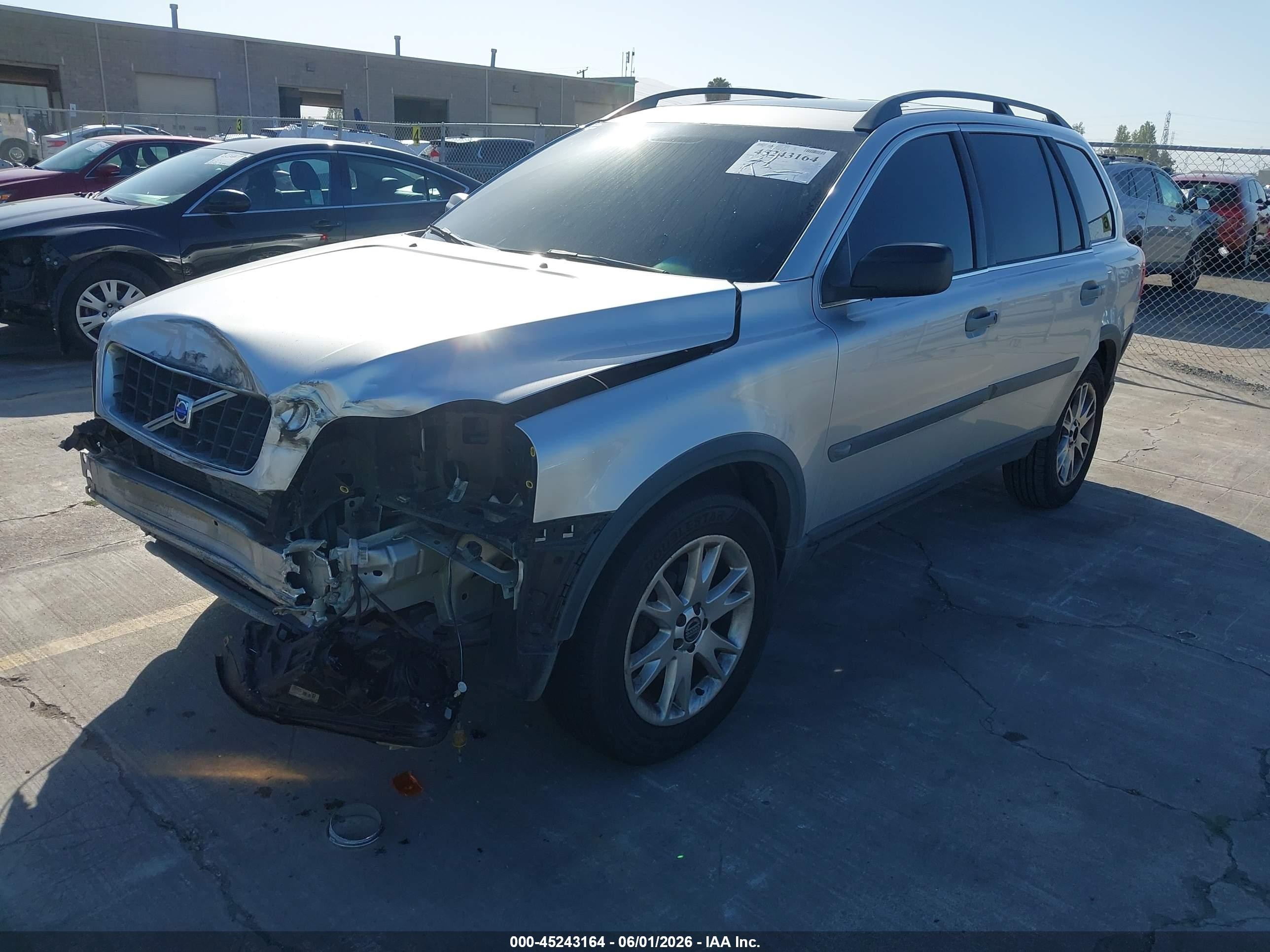 2005 Volvo Xc90 2.5t Серебряный vin: YV1CY592151143414