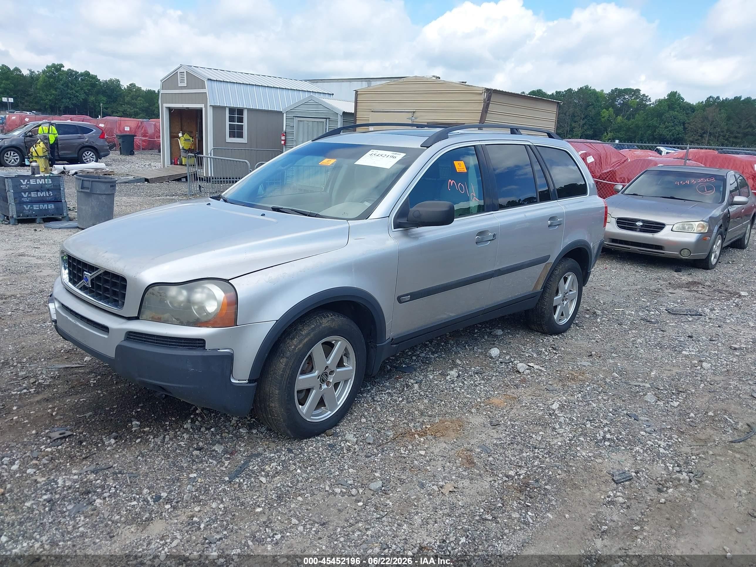 2005 Volvo Xc90 2.5t Silver vin: YV1CY592251159489
