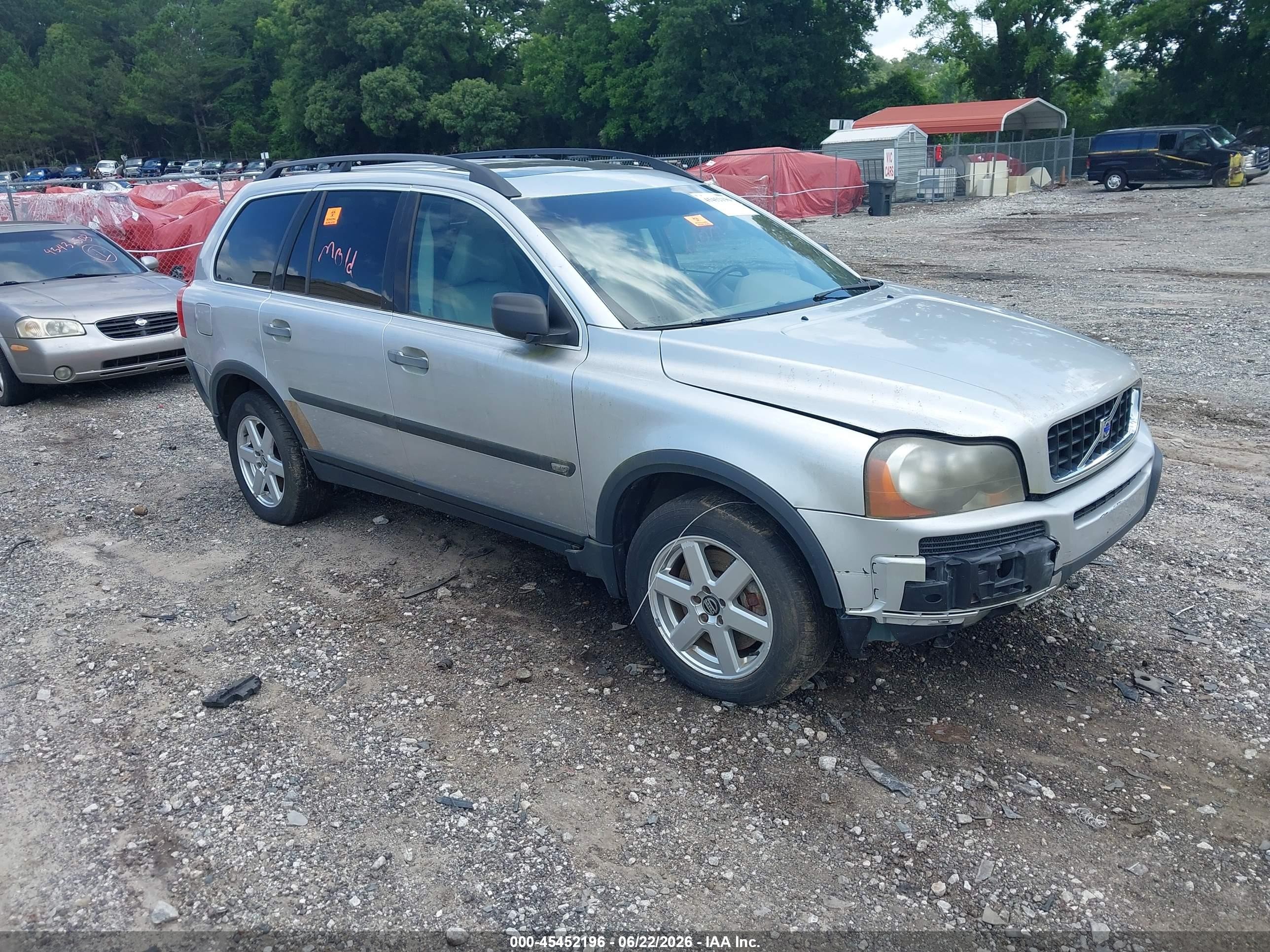 2005 Volvo Xc90 2.5t Silver vin: YV1CY592251159489