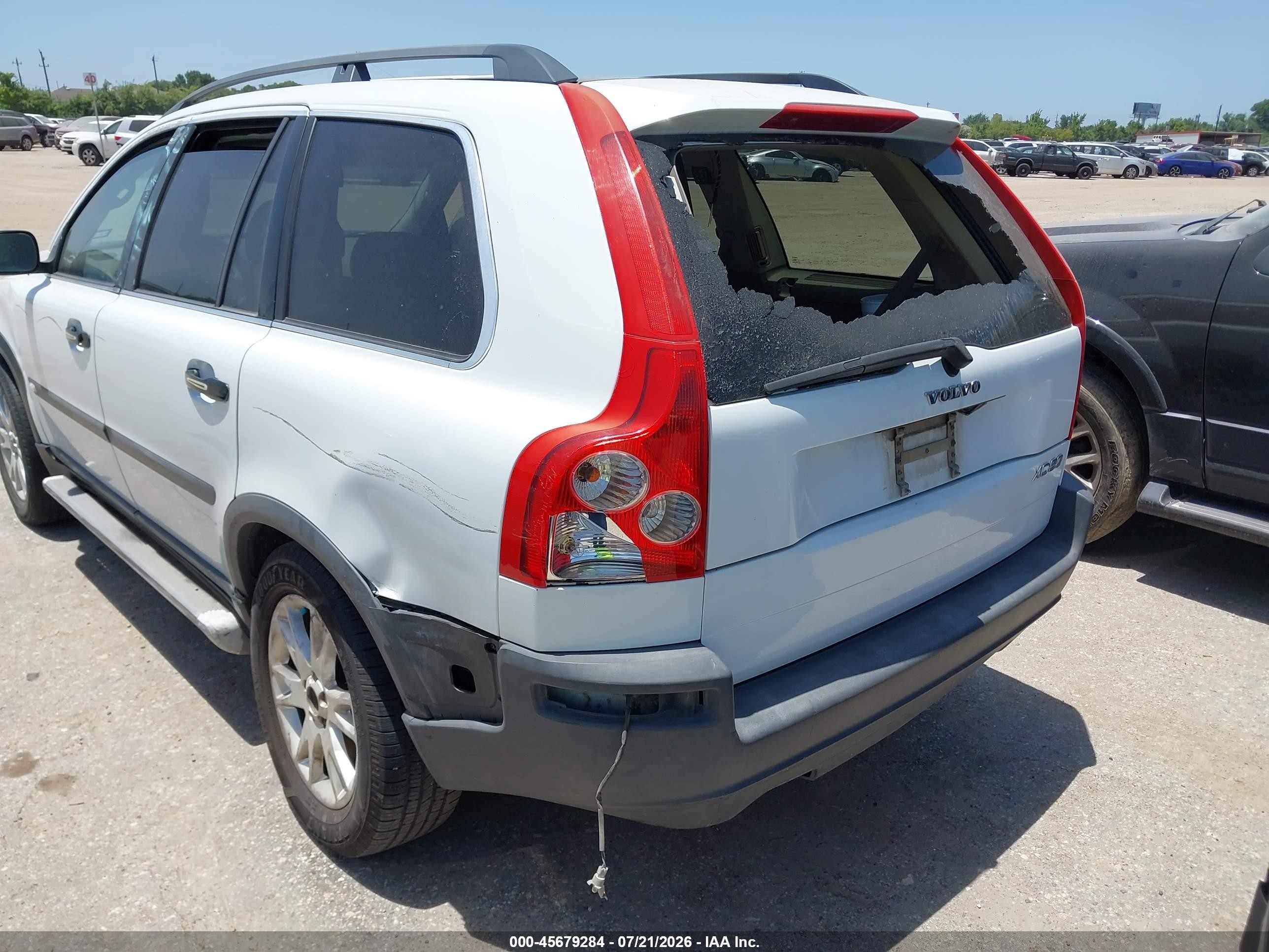 2004 Volvo Xc90 2.5t White vin: YV1CY59H541047661