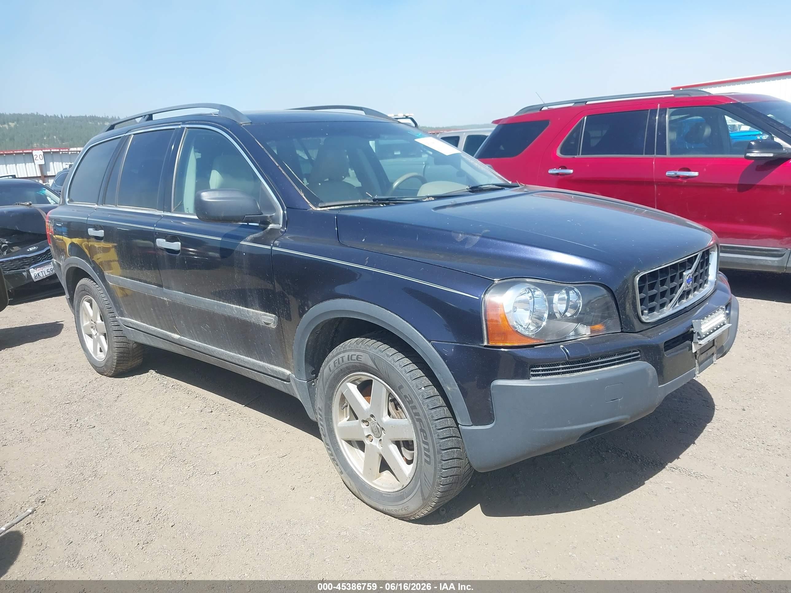 2005 Volvo Xc90 2.5t Awd Blue vin: YV1CZ592551145065