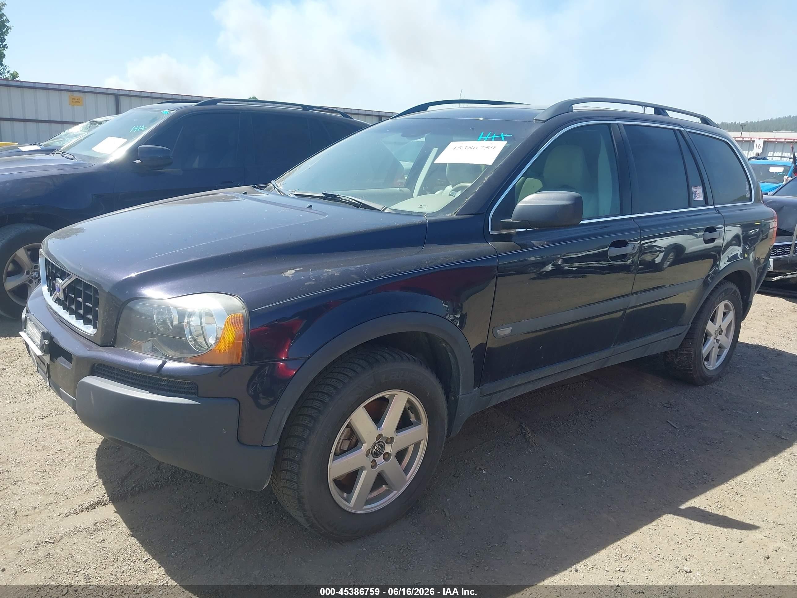 2005 Volvo Xc90 2.5t Awd Blue vin: YV1CZ592551145065