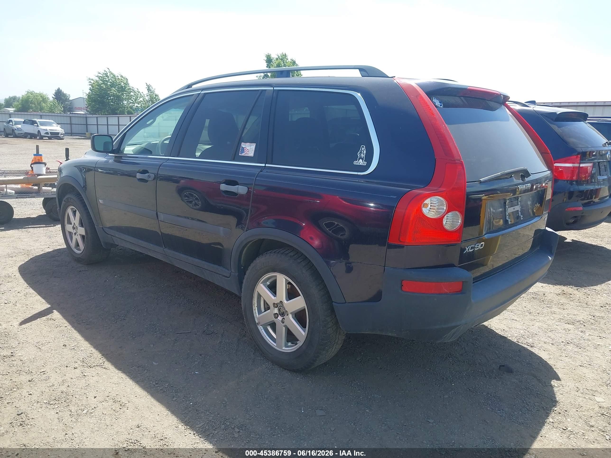2005 Volvo Xc90 2.5t Awd Blue vin: YV1CZ592551145065