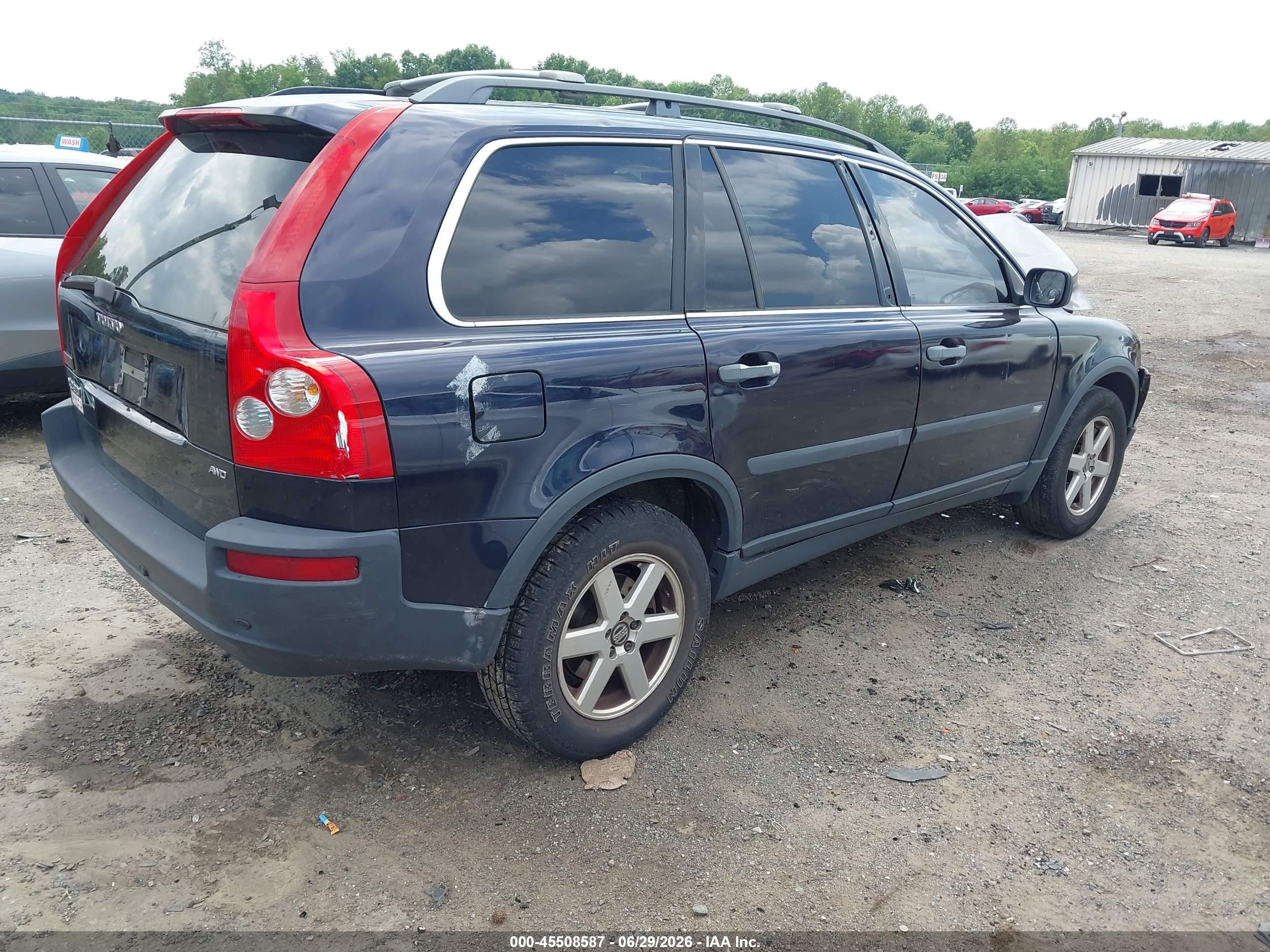 2005 Volvo Xc90 2.5t Awd Black vin: YV1CZ592651217780