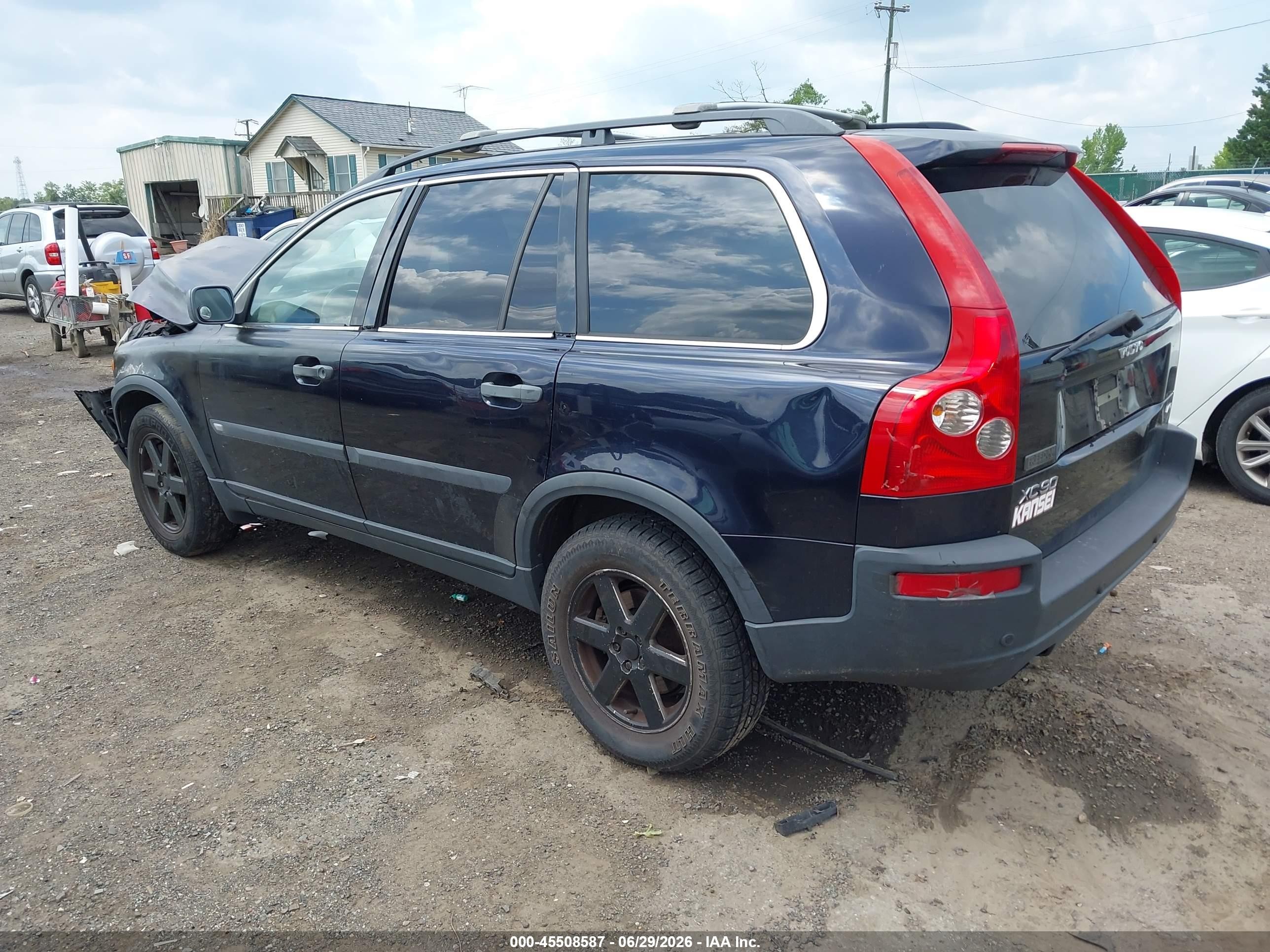 2005 Volvo Xc90 2.5t Awd Black vin: YV1CZ592651217780