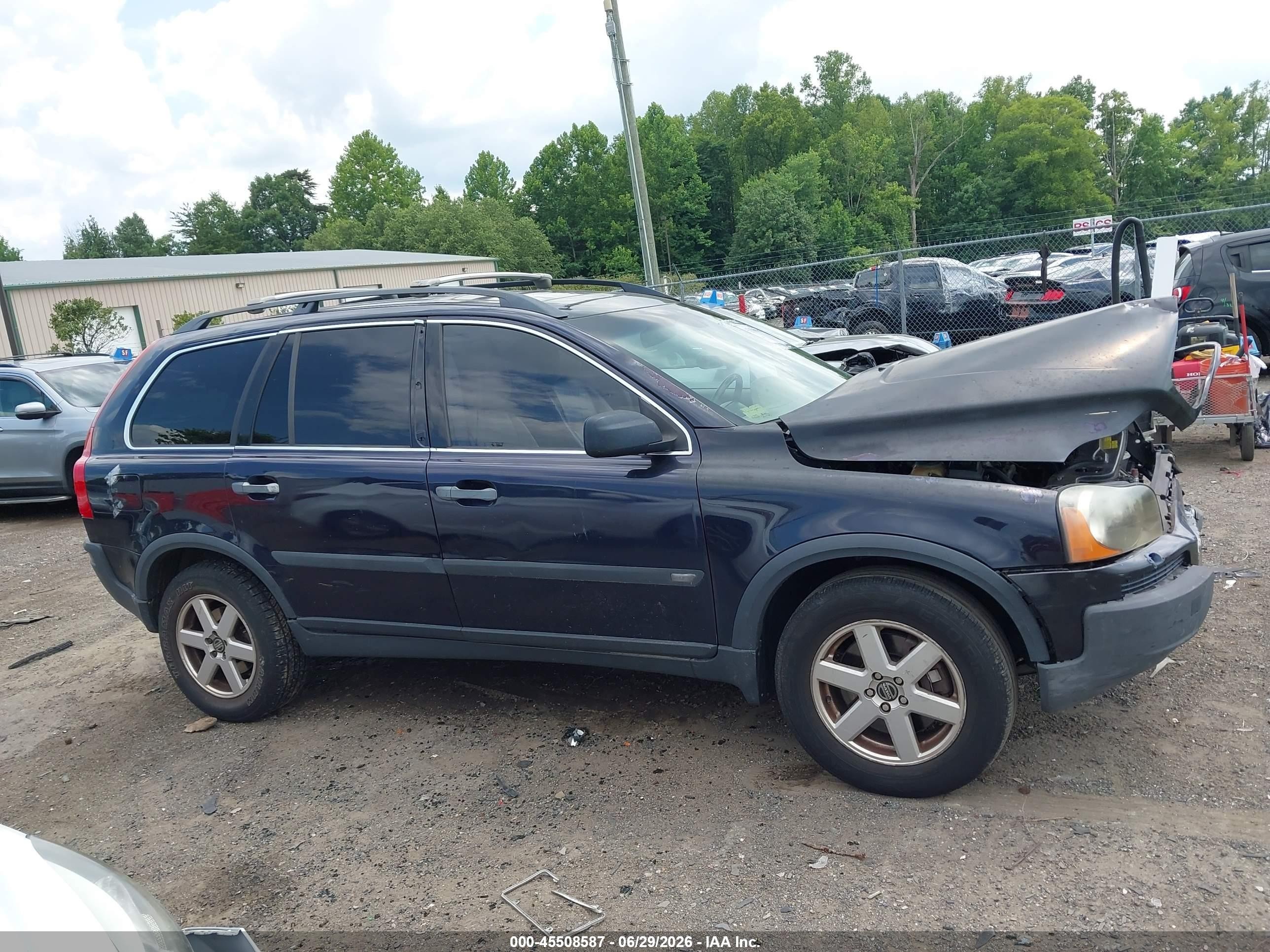 2005 Volvo Xc90 2.5t Awd Black vin: YV1CZ592651217780
