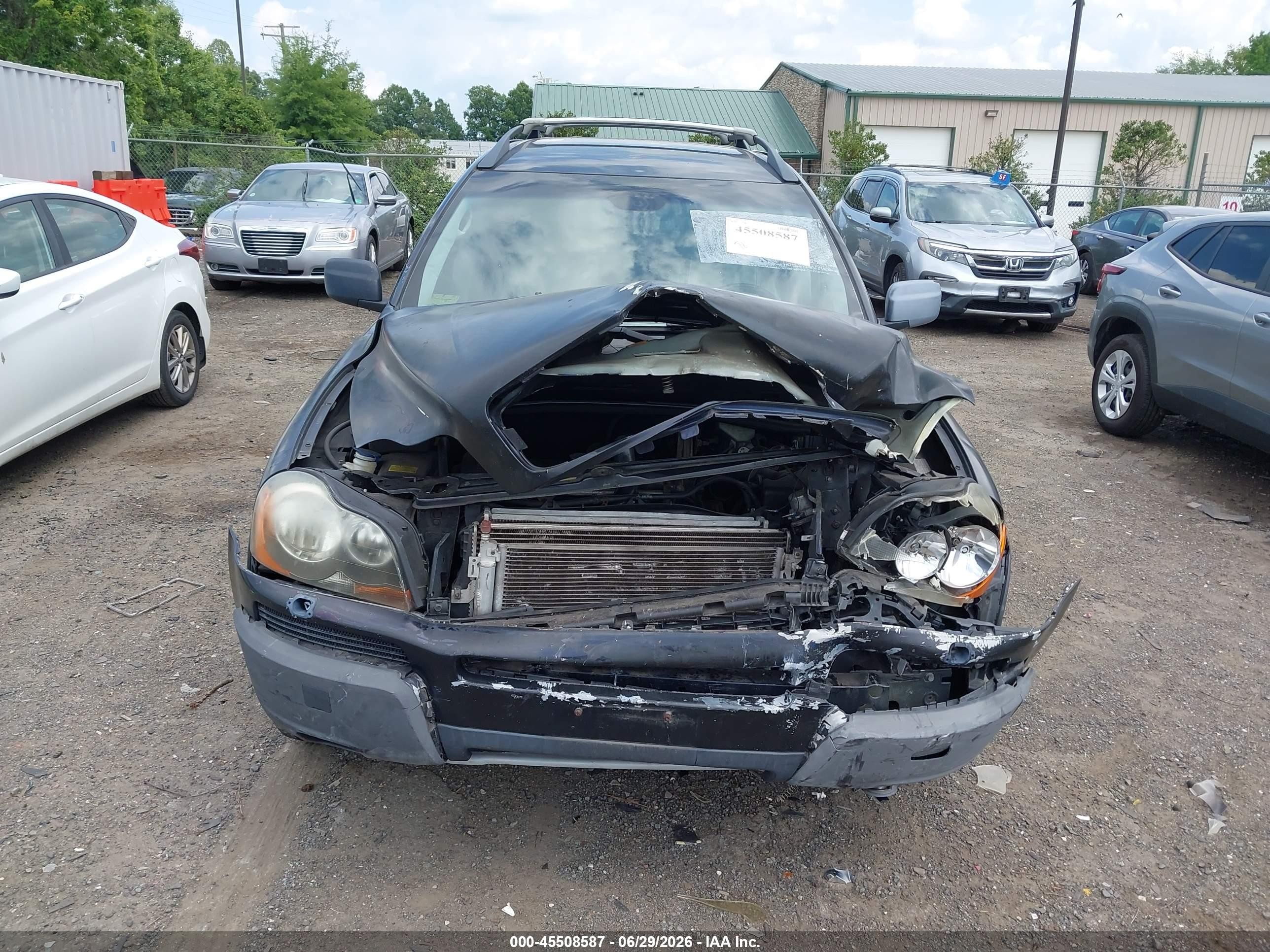 2005 Volvo Xc90 2.5t Awd Black vin: YV1CZ592651217780