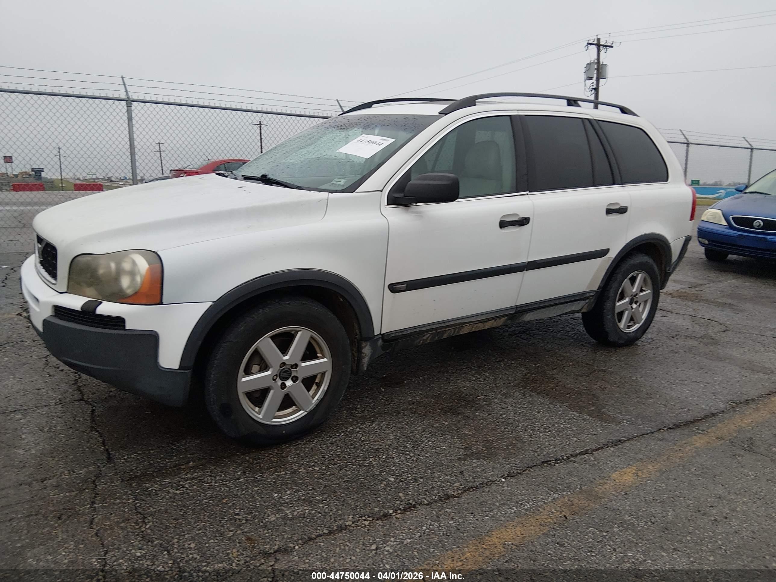 2004 Volvo Xc90 2.5t Awd White vin: YV1CZ59H141081481