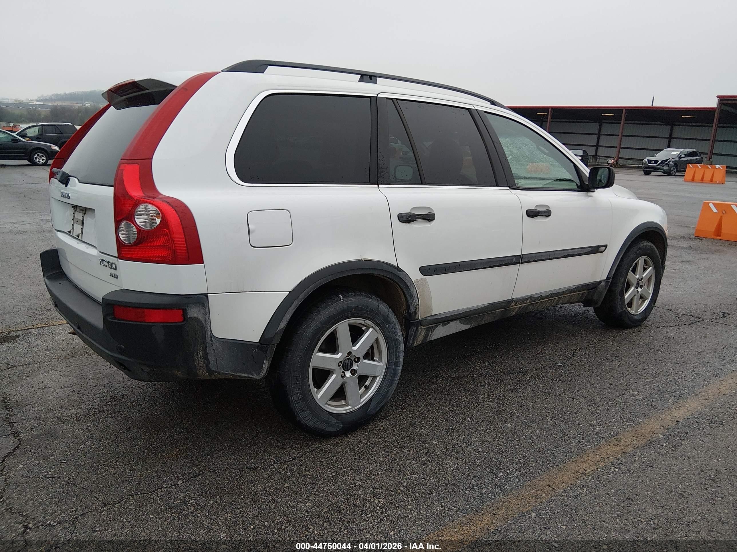2004 Volvo Xc90 2.5t Awd White vin: YV1CZ59H141081481