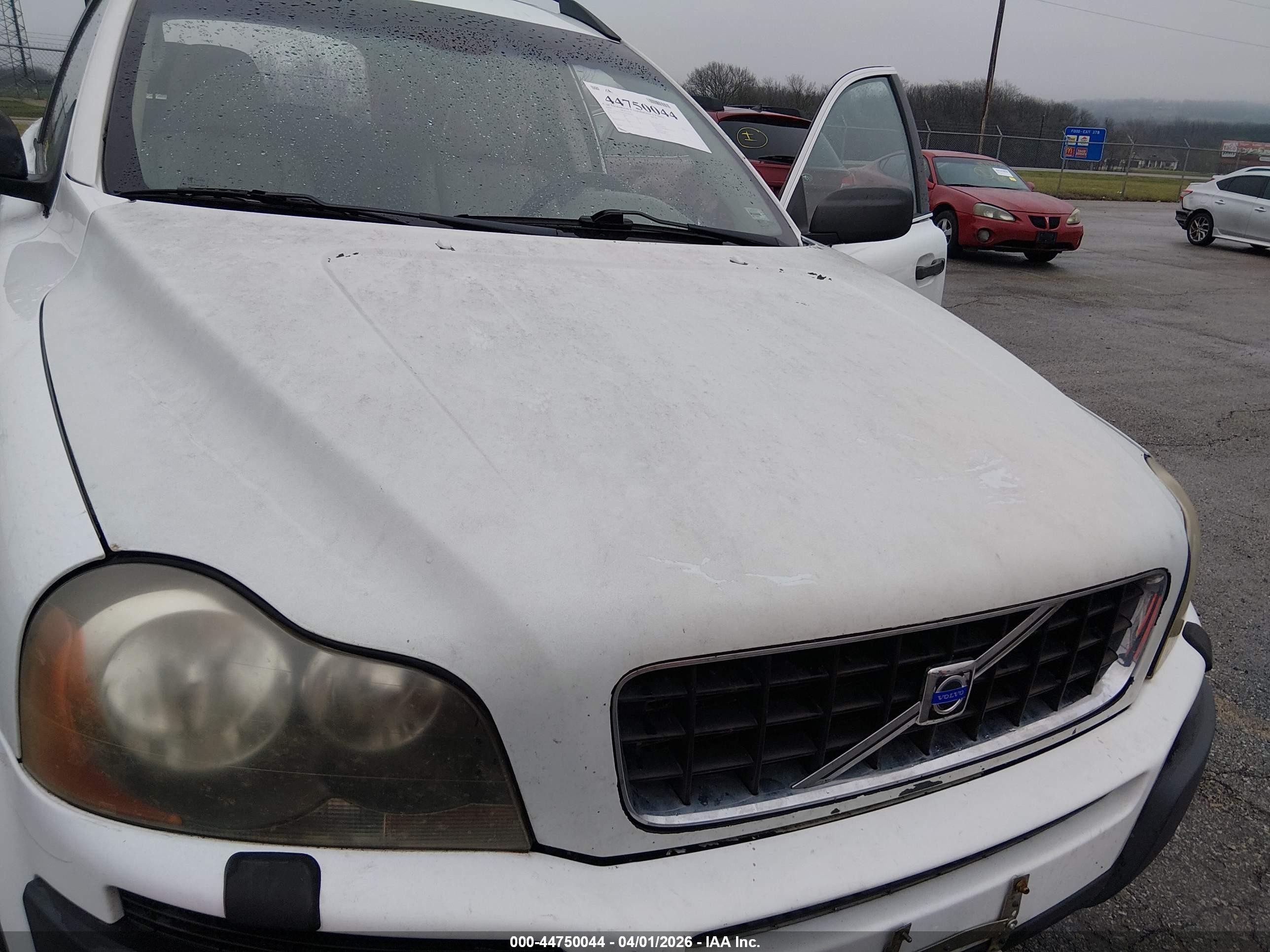 2004 Volvo Xc90 2.5t Awd White vin: YV1CZ59H141081481