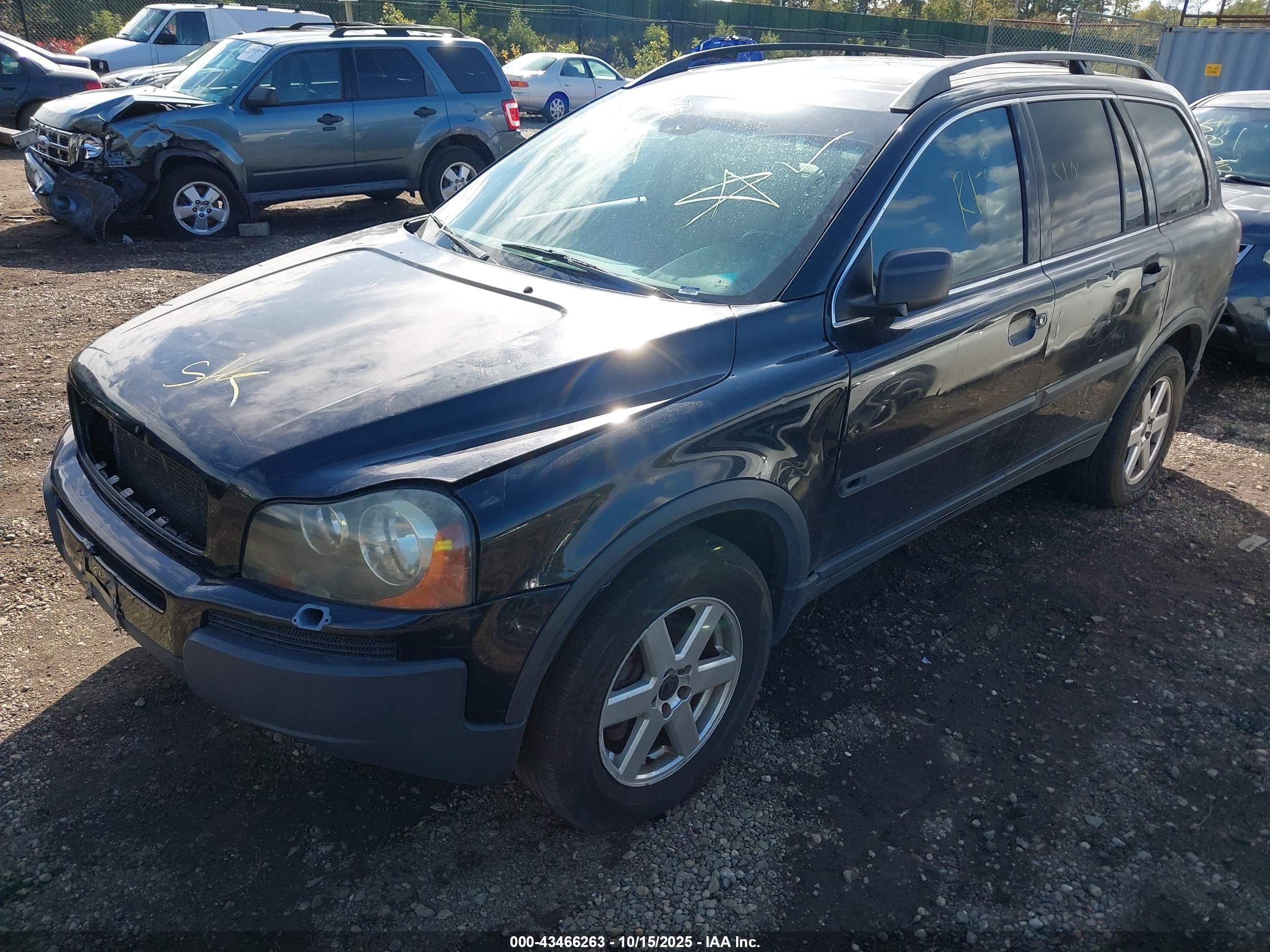 2004 Volvo Xc90 2.5t Awd Black vin: YV1CZ59H141095364