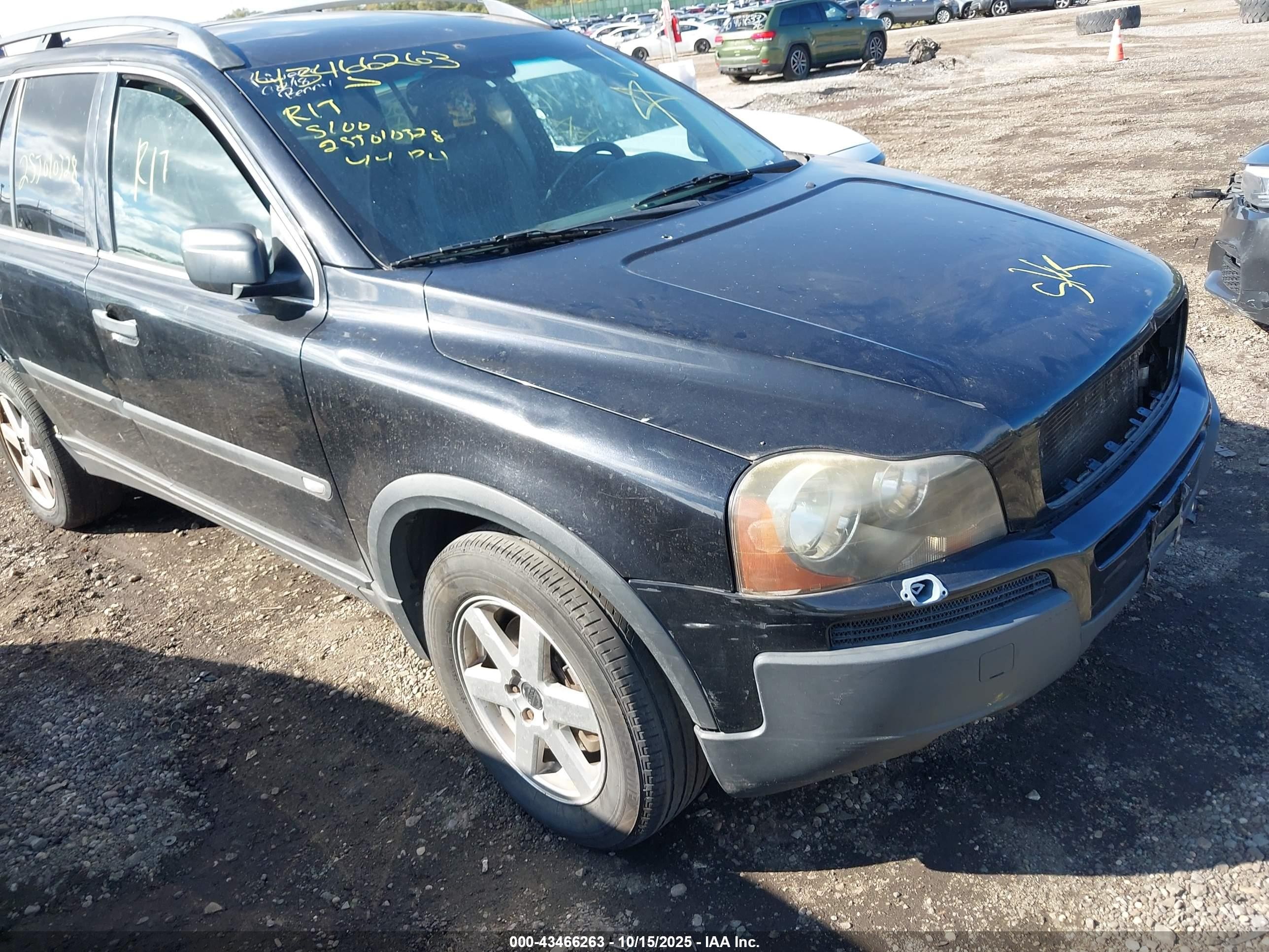2004 Volvo Xc90 2.5t Awd Black vin: YV1CZ59H141095364
