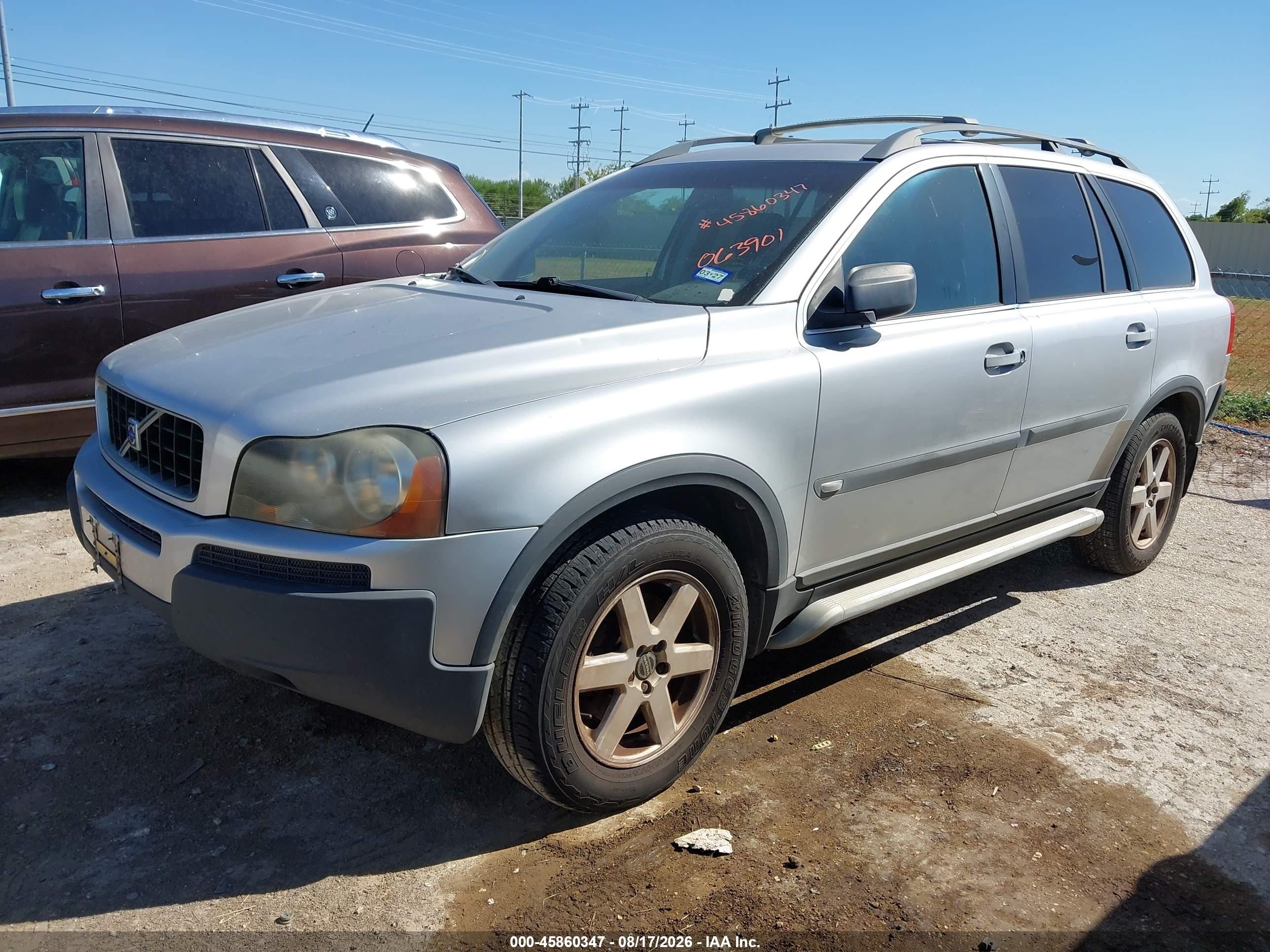 2004 Volvo Xc90 2.5t Awd Silver vin: YV1CZ59H641063901