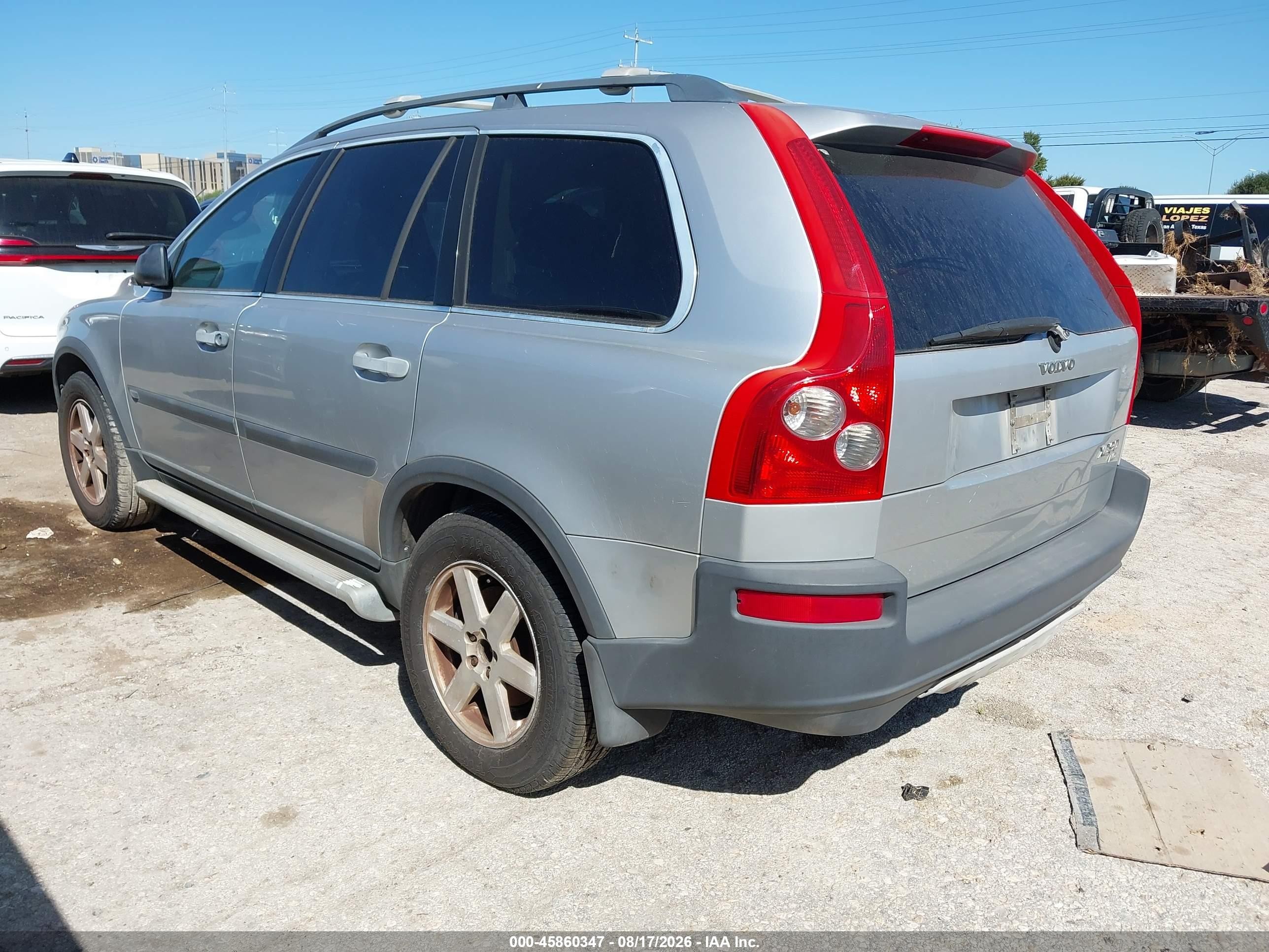 2004 Volvo Xc90 2.5t Awd Silver vin: YV1CZ59H641063901