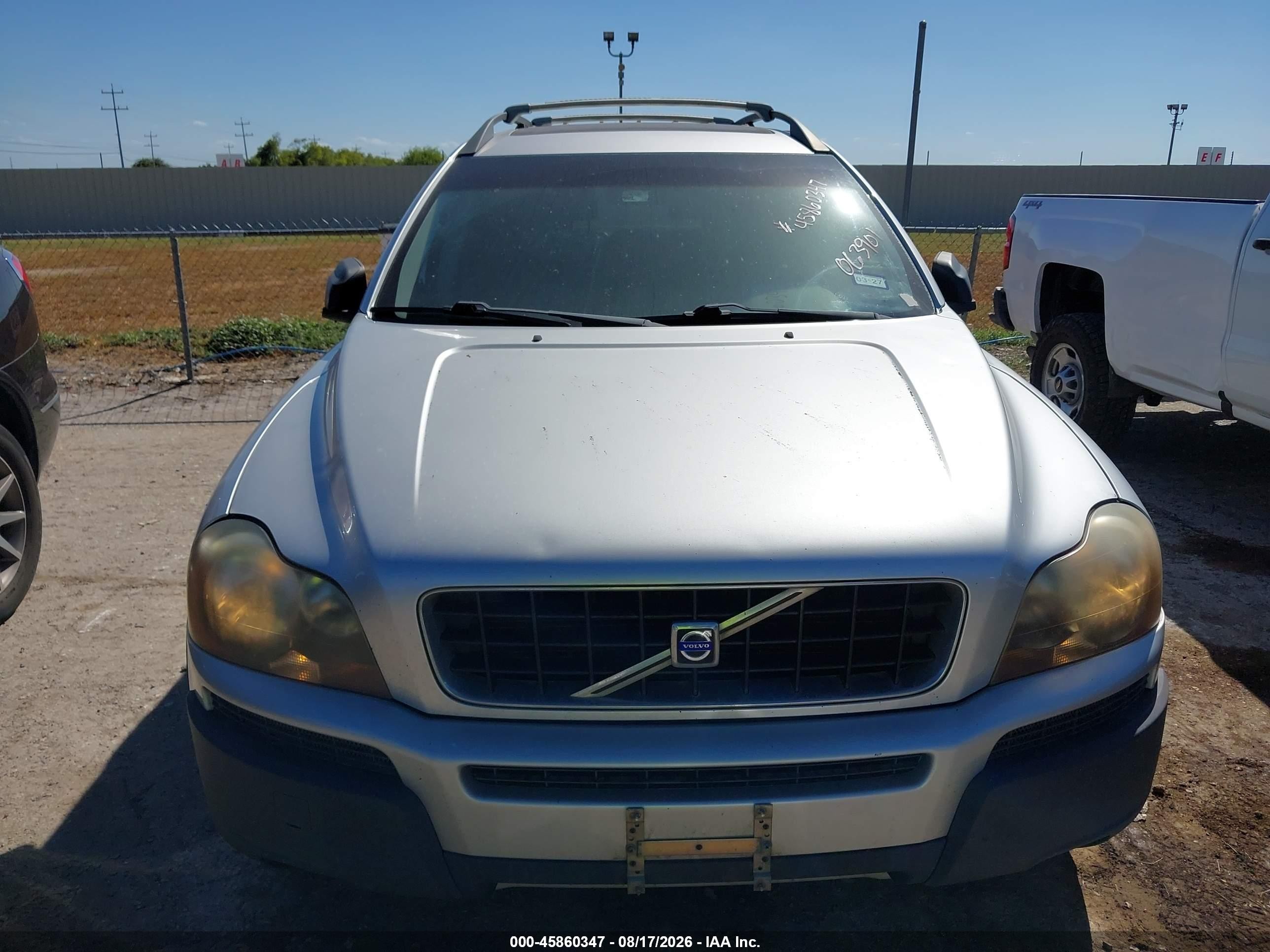 2004 Volvo Xc90 2.5t Awd Silver vin: YV1CZ59H641063901