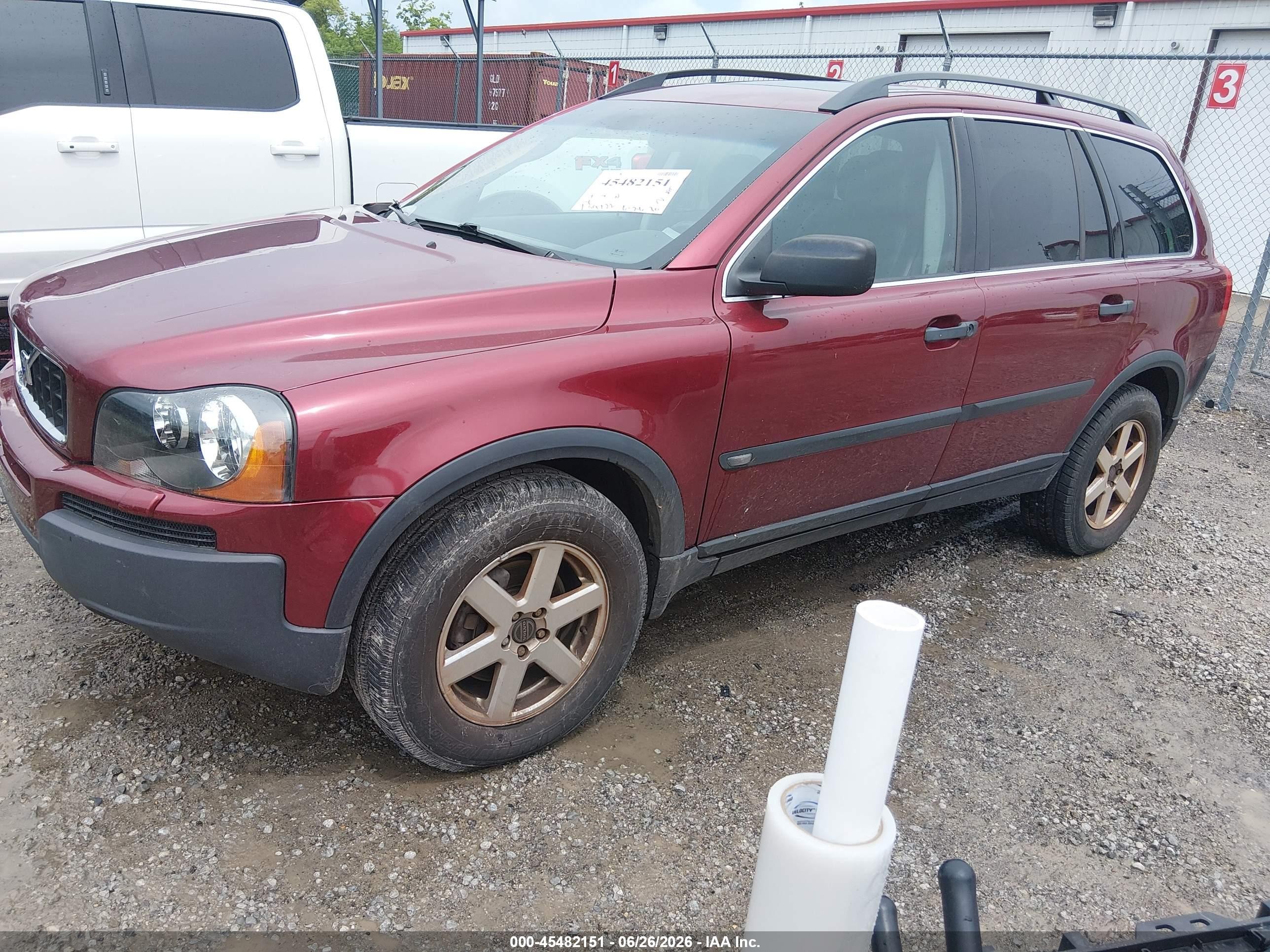 2004 Volvo Xc90 2.5t Awd Red vin: YV1CZ59H641120503