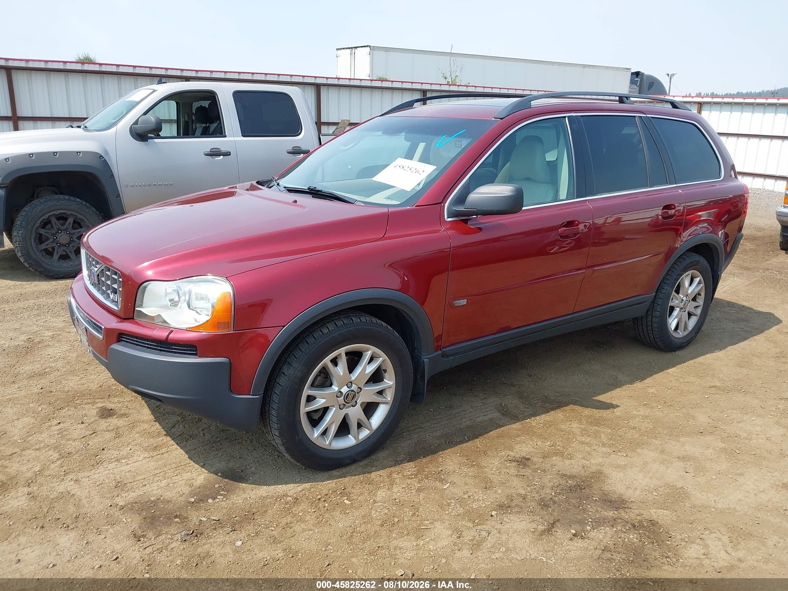 2005 Volvo Xc90 T6 Red vin: YV1CZ852451211998