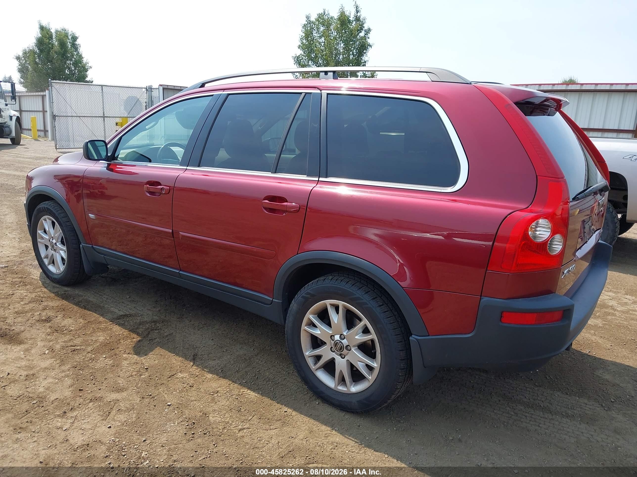 2005 Volvo Xc90 T6 Red vin: YV1CZ852451211998