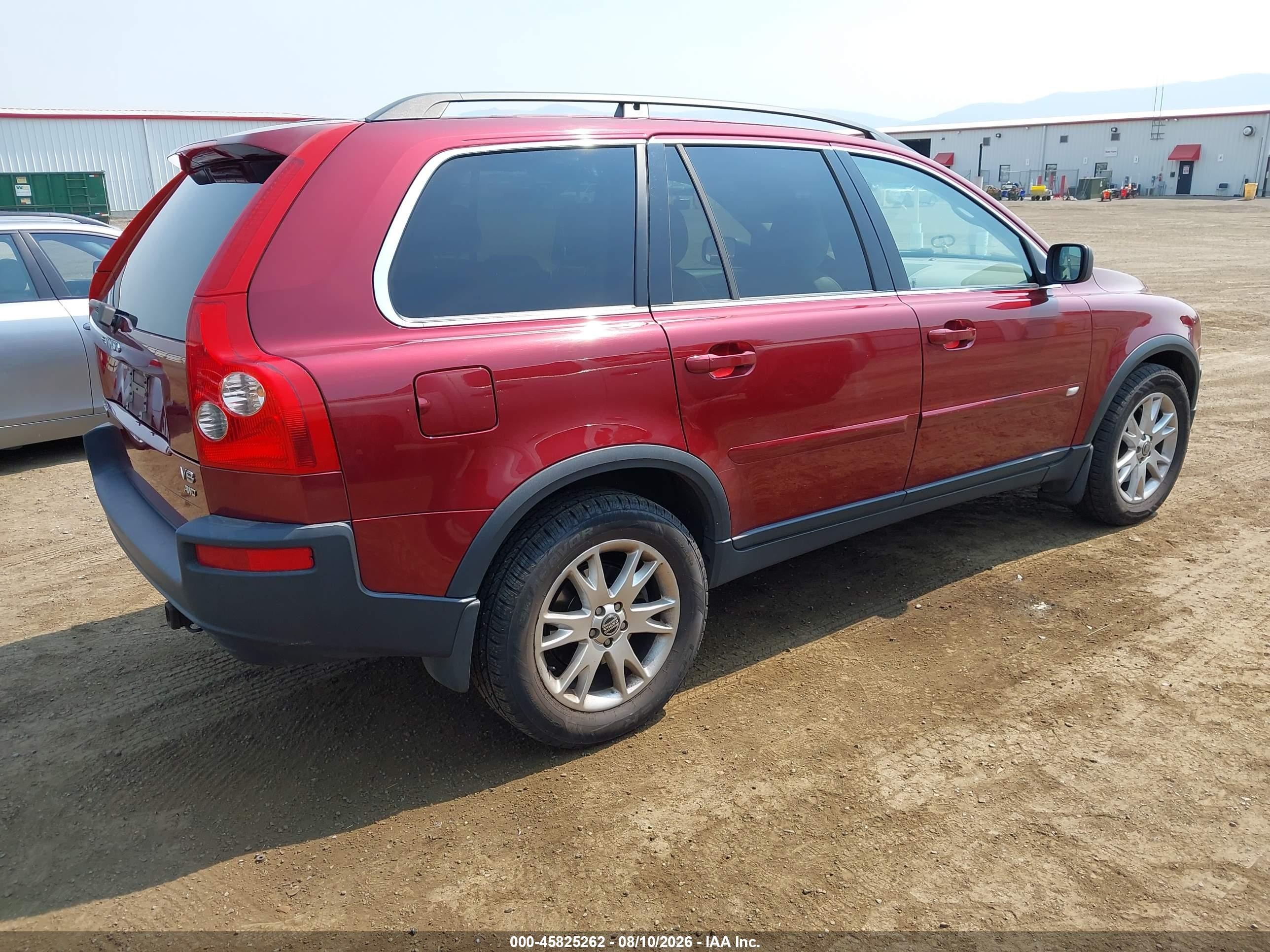 2005 Volvo Xc90 T6 Red vin: YV1CZ852451211998