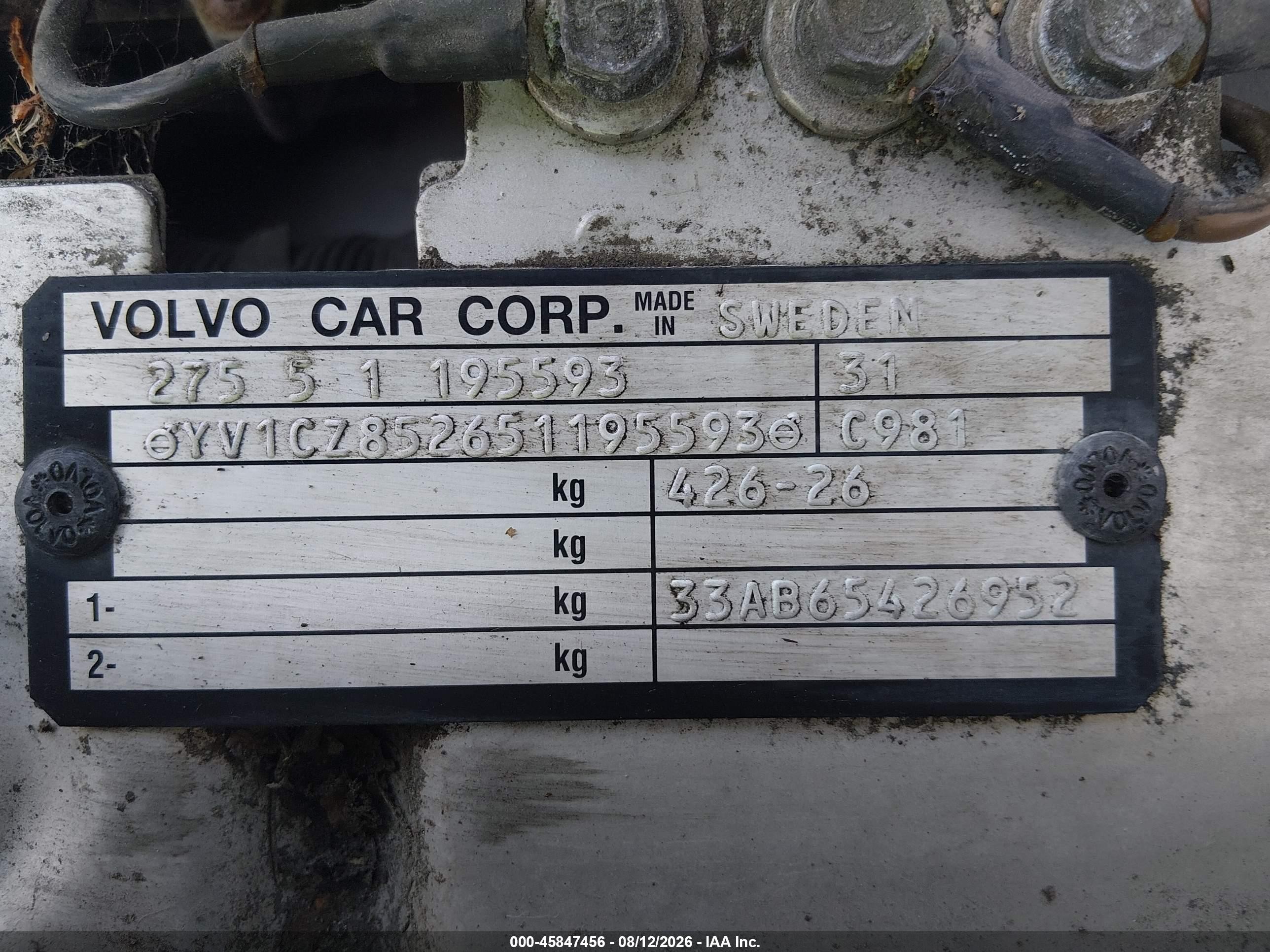 2005 Volvo Xc90 T6 Серебряный vin: YV1CZ852651195593