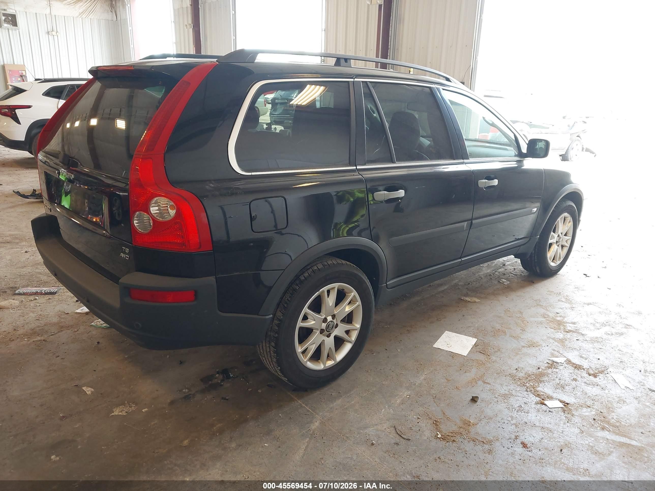 2005 Volvo Xc90 2.5t Awd Black vin: YV1CZ911151144277