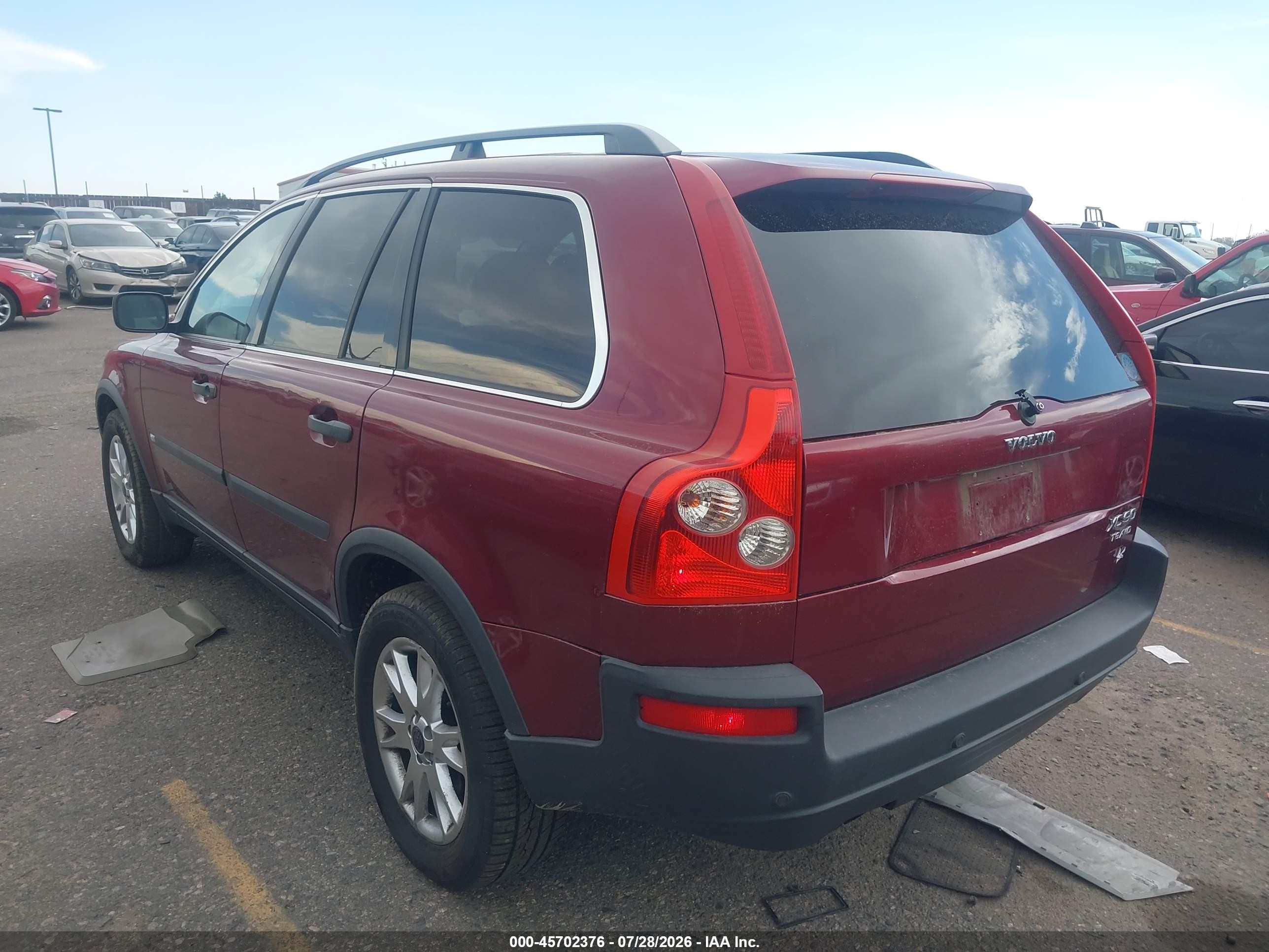 2004 Volvo Xc90 T6 Red vin: YV1CZ91H041124307