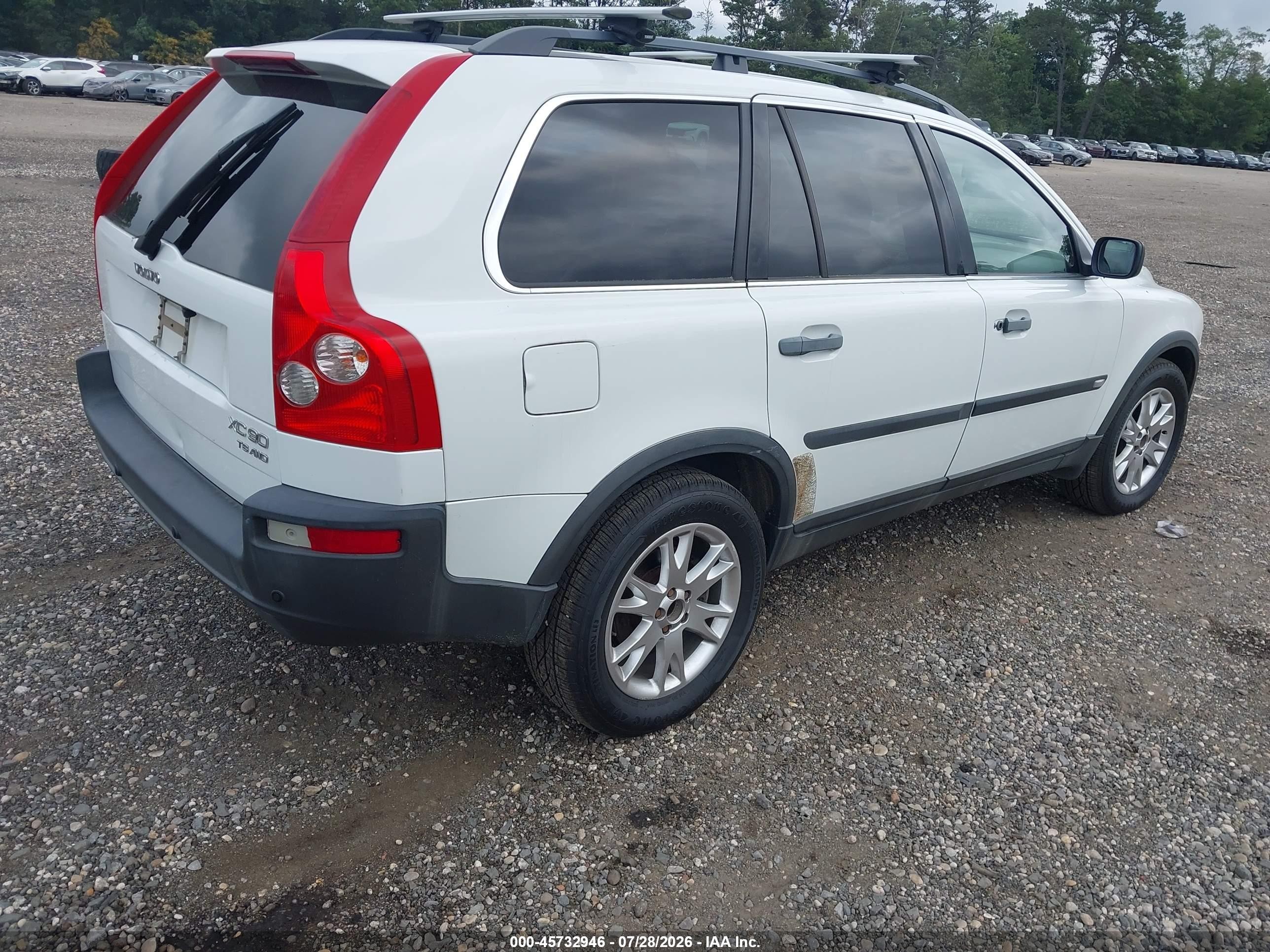 2004 Volvo Xc90 T6 White vin: YV1CZ91H141118368