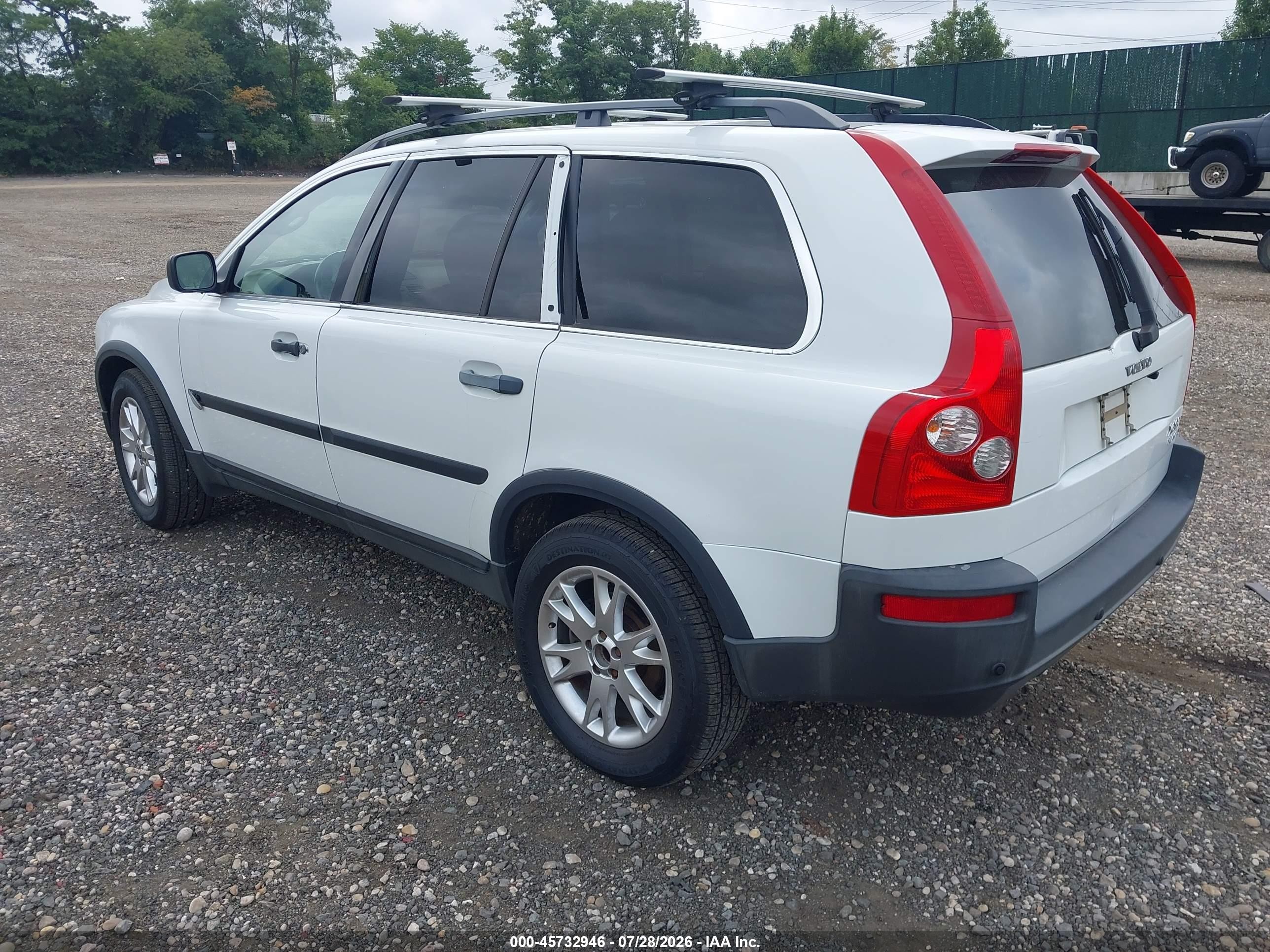 2004 Volvo Xc90 T6 White vin: YV1CZ91H141118368