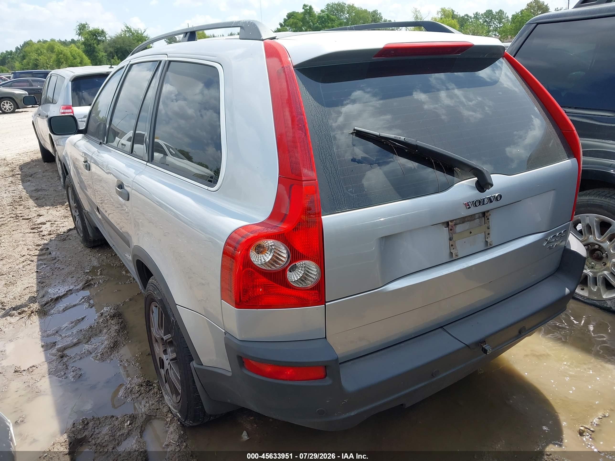 2004 Volvo Xc90 T6 Серебряный vin: YV1CZ91H341035685
