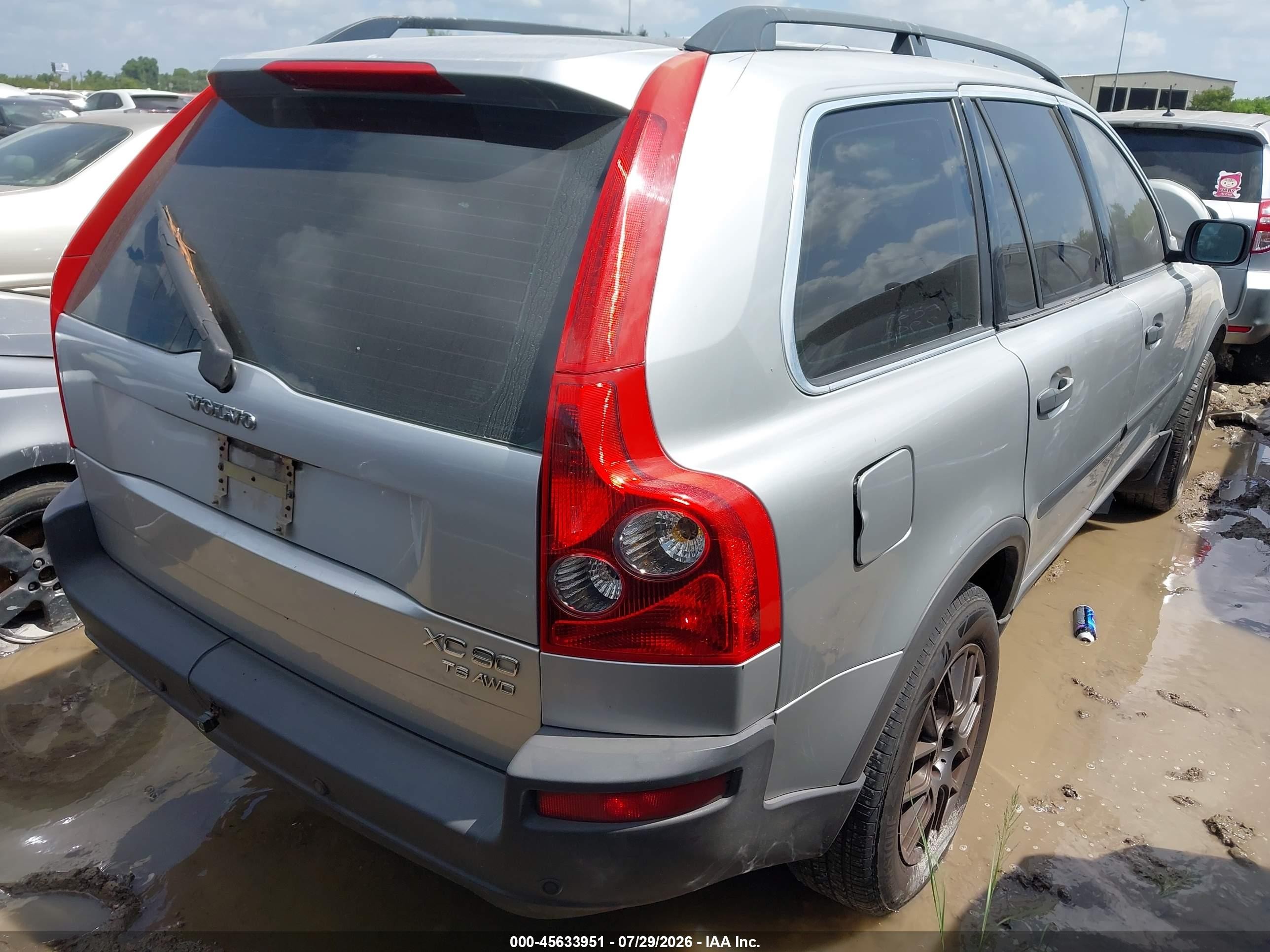2004 Volvo Xc90 T6 Серебряный vin: YV1CZ91H341035685