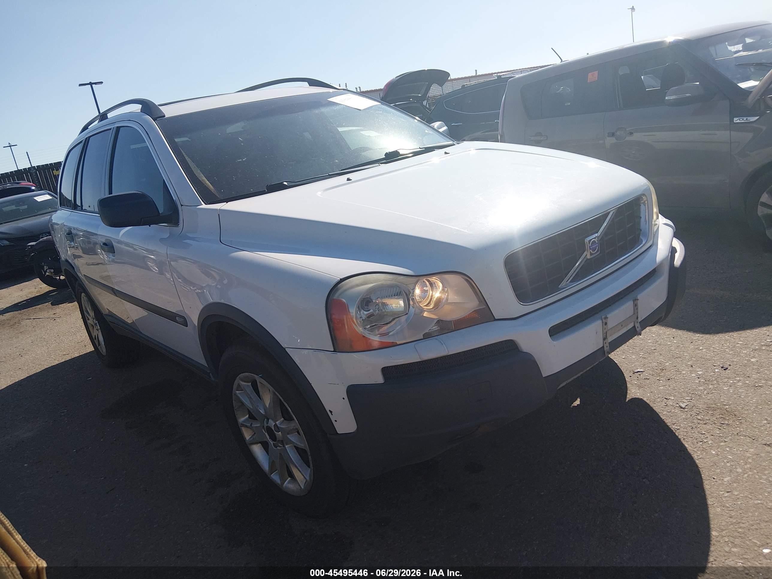 2004 Volvo Xc90 T6 White vin: YV1CZ91H441074253