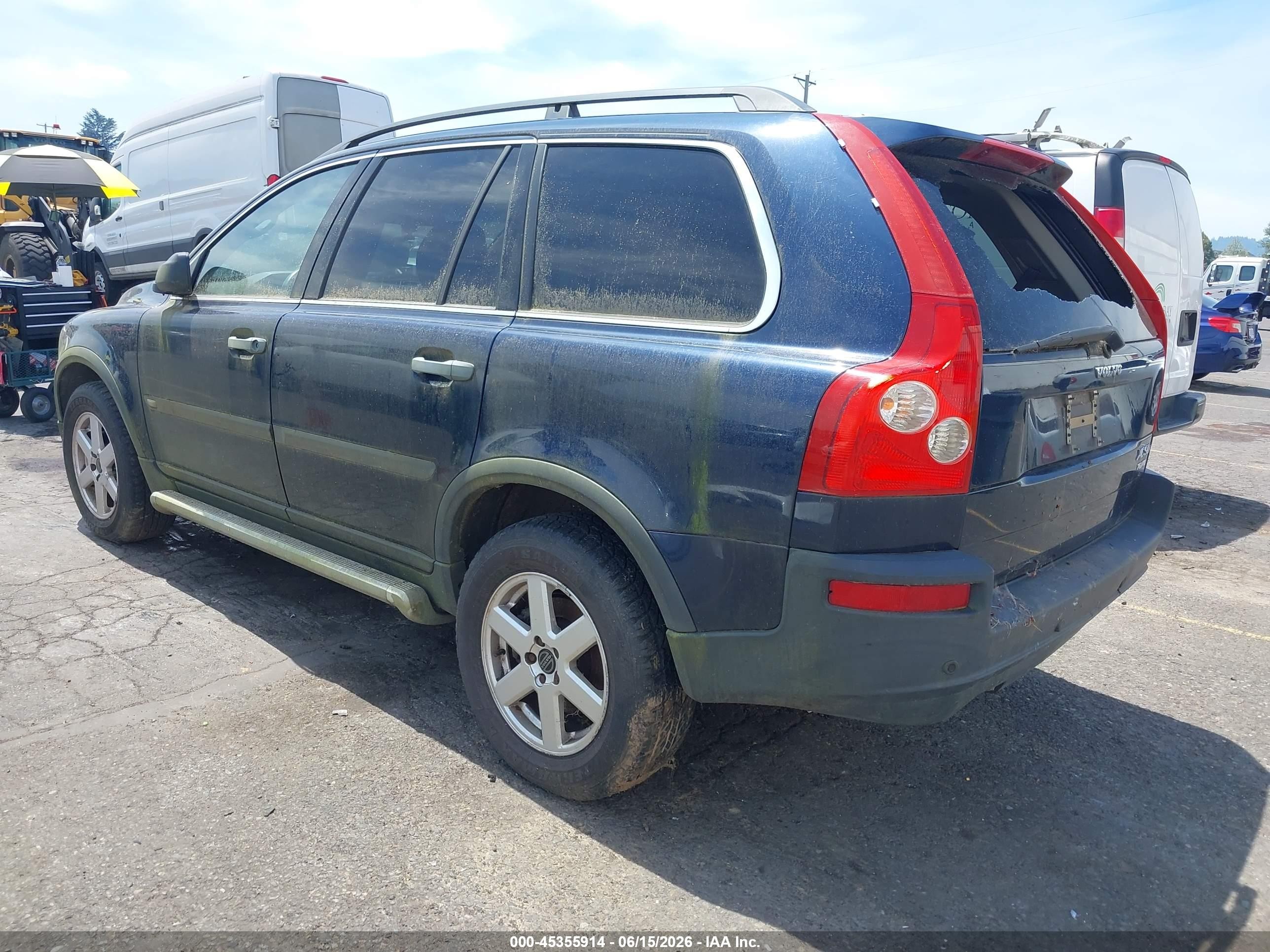 2004 Volvo Xc90 T6 Dark Blue vin: YV1CZ91H741112686