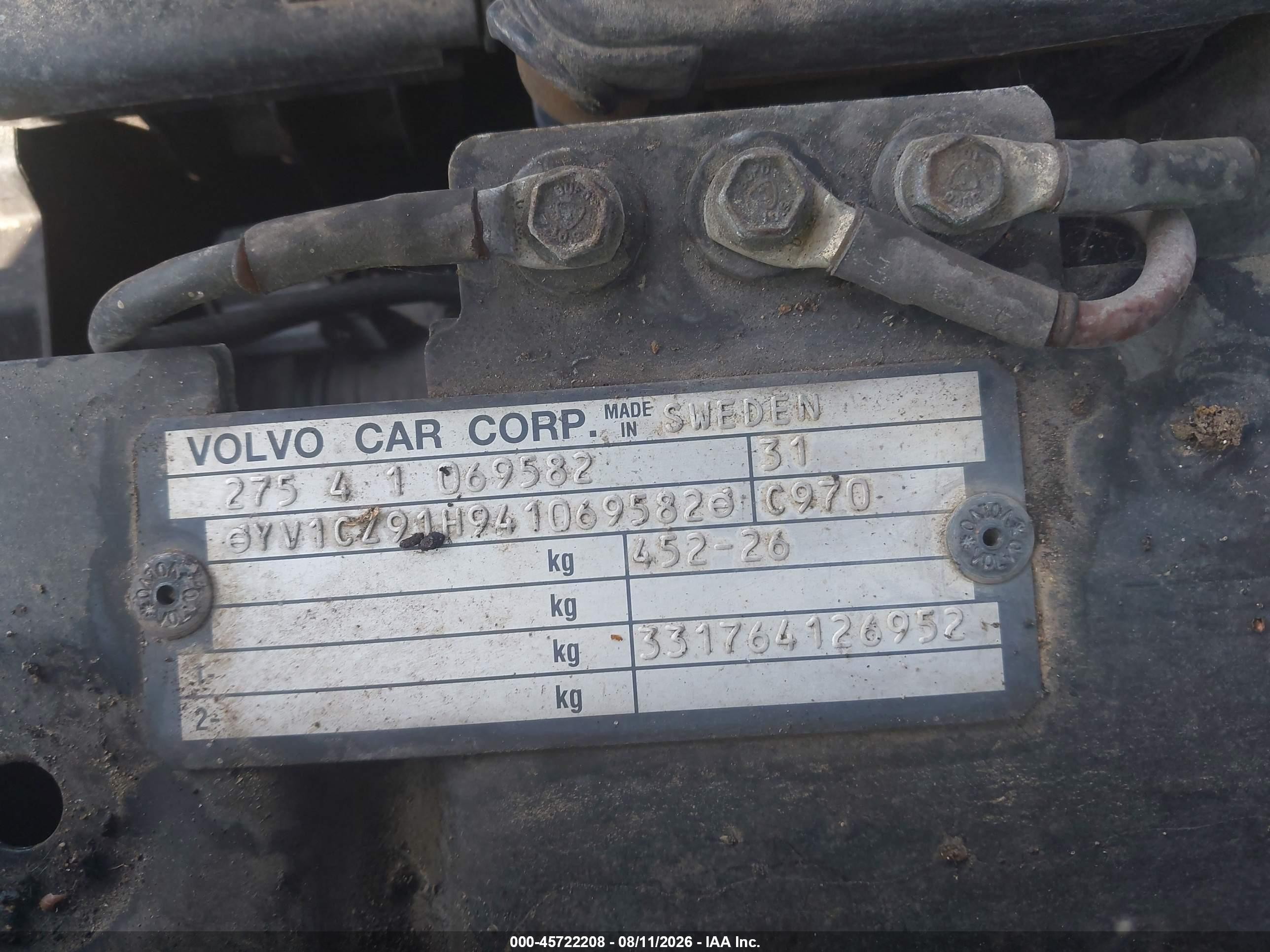 2004 Volvo Xc90 T6 Black vin: YV1CZ91H941069582